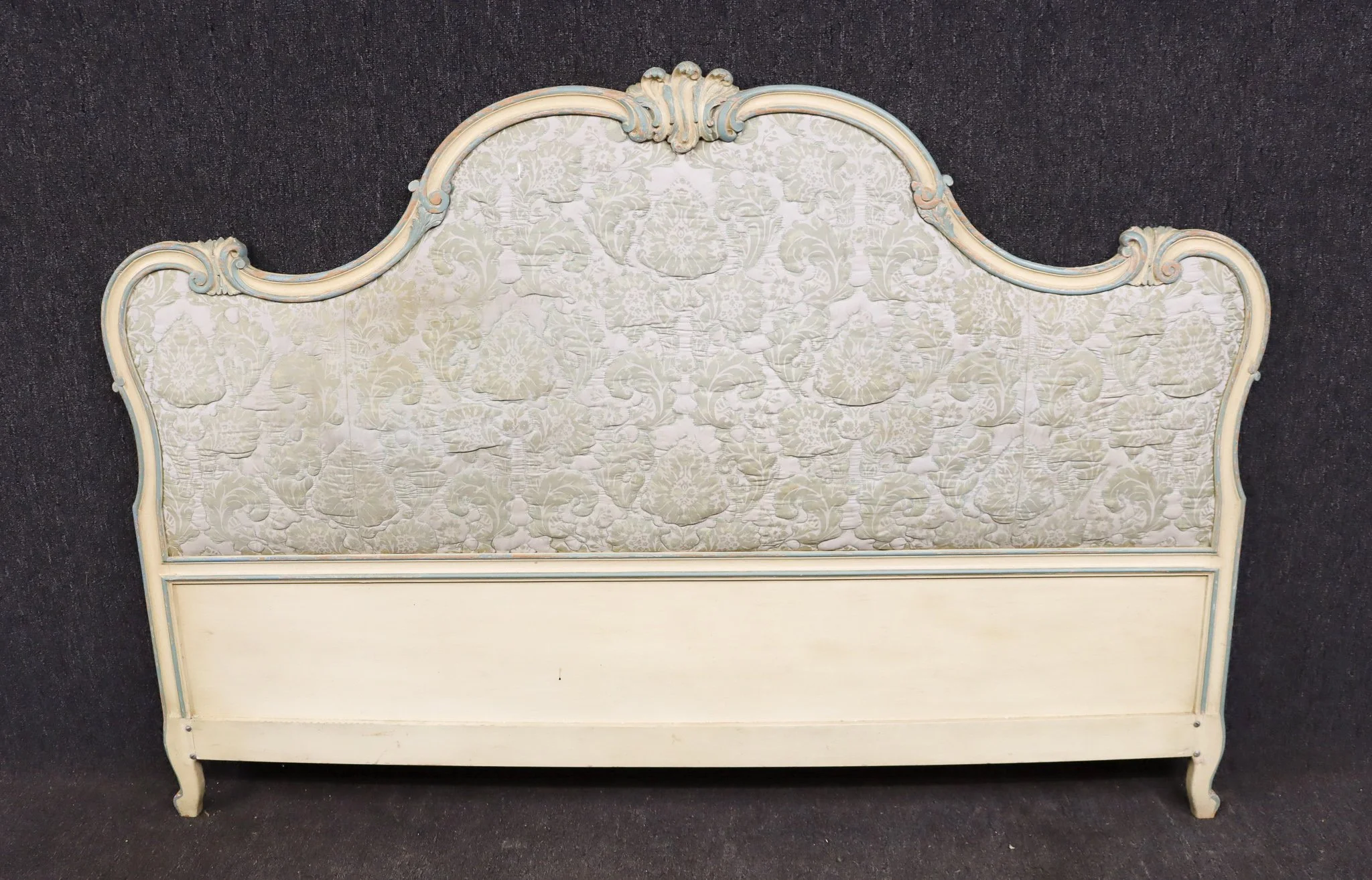 French Provincial King Upholstered Headboard — Sonty Johns' Antiques