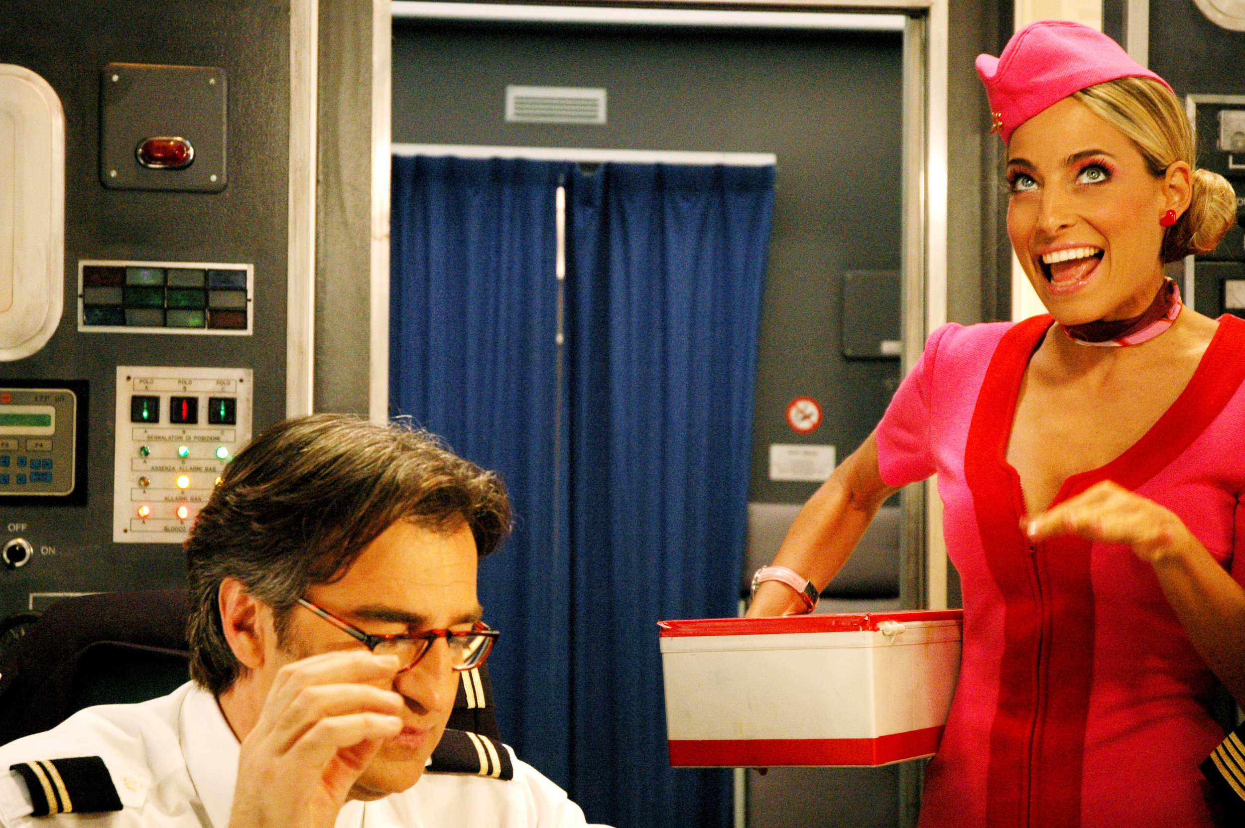 Jessica in a scene from her hit network sitcom "Pilots"