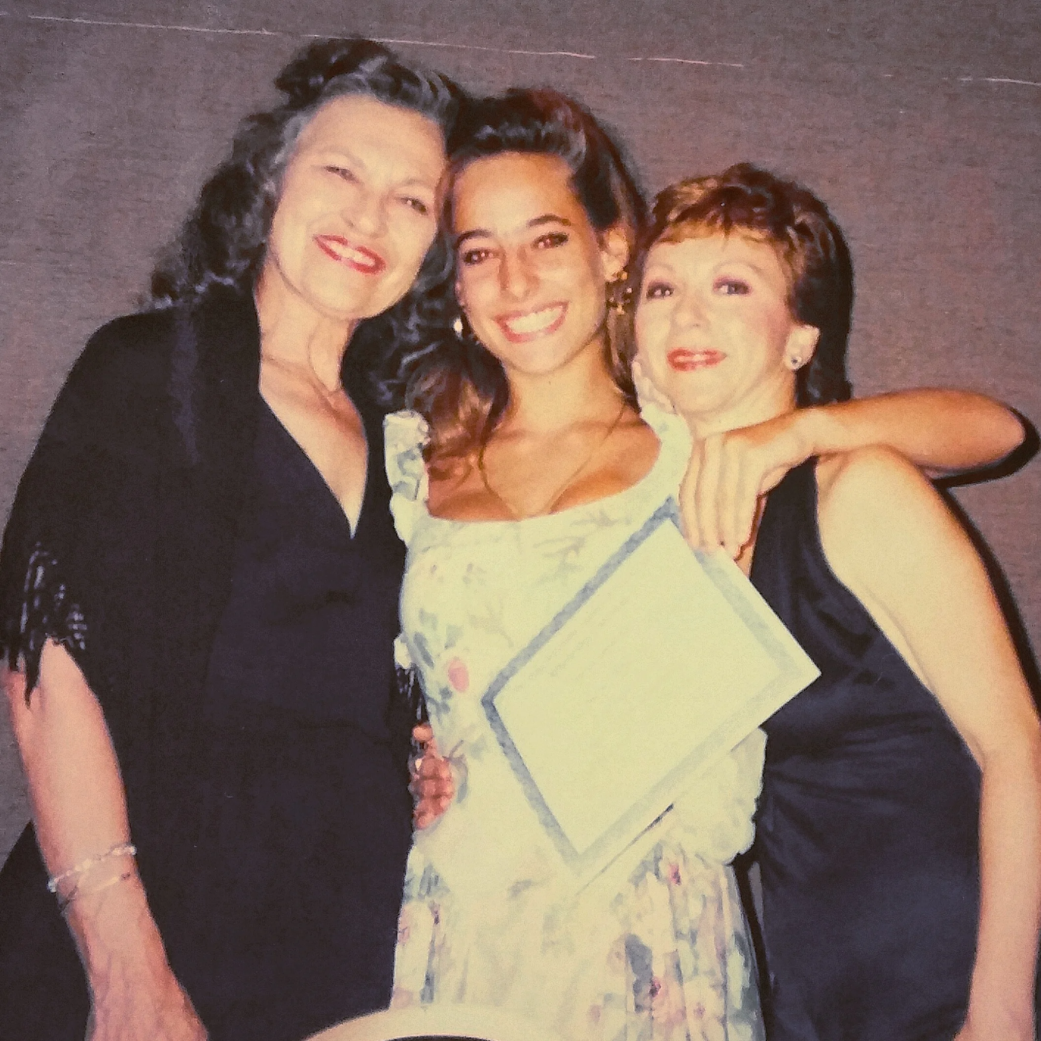 Jessica being presented with a scholarship award from Patsy Swayze (left) and the Texas Association Teachers of Dance