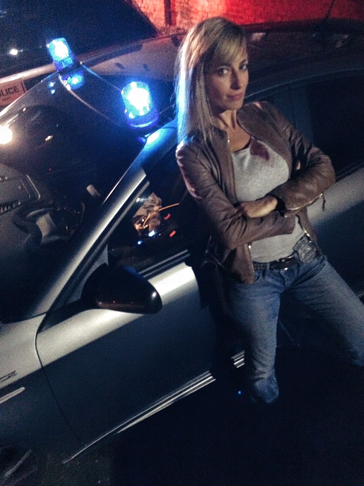 Jessica sul set del suo film "Ulysses"