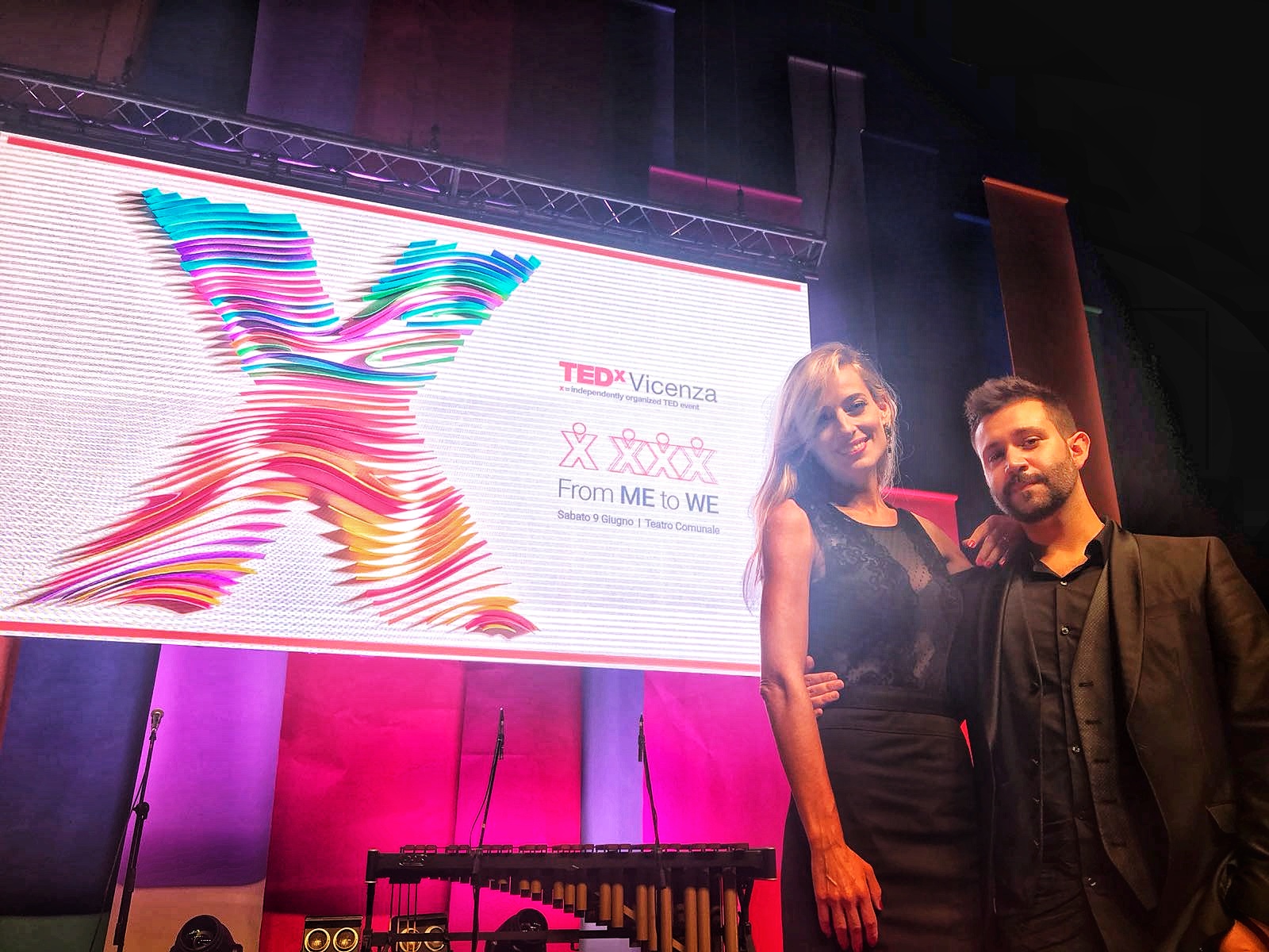 Jessica e la YouTube star Daniele Doesn't Matter alla conduzione dell'evento TED