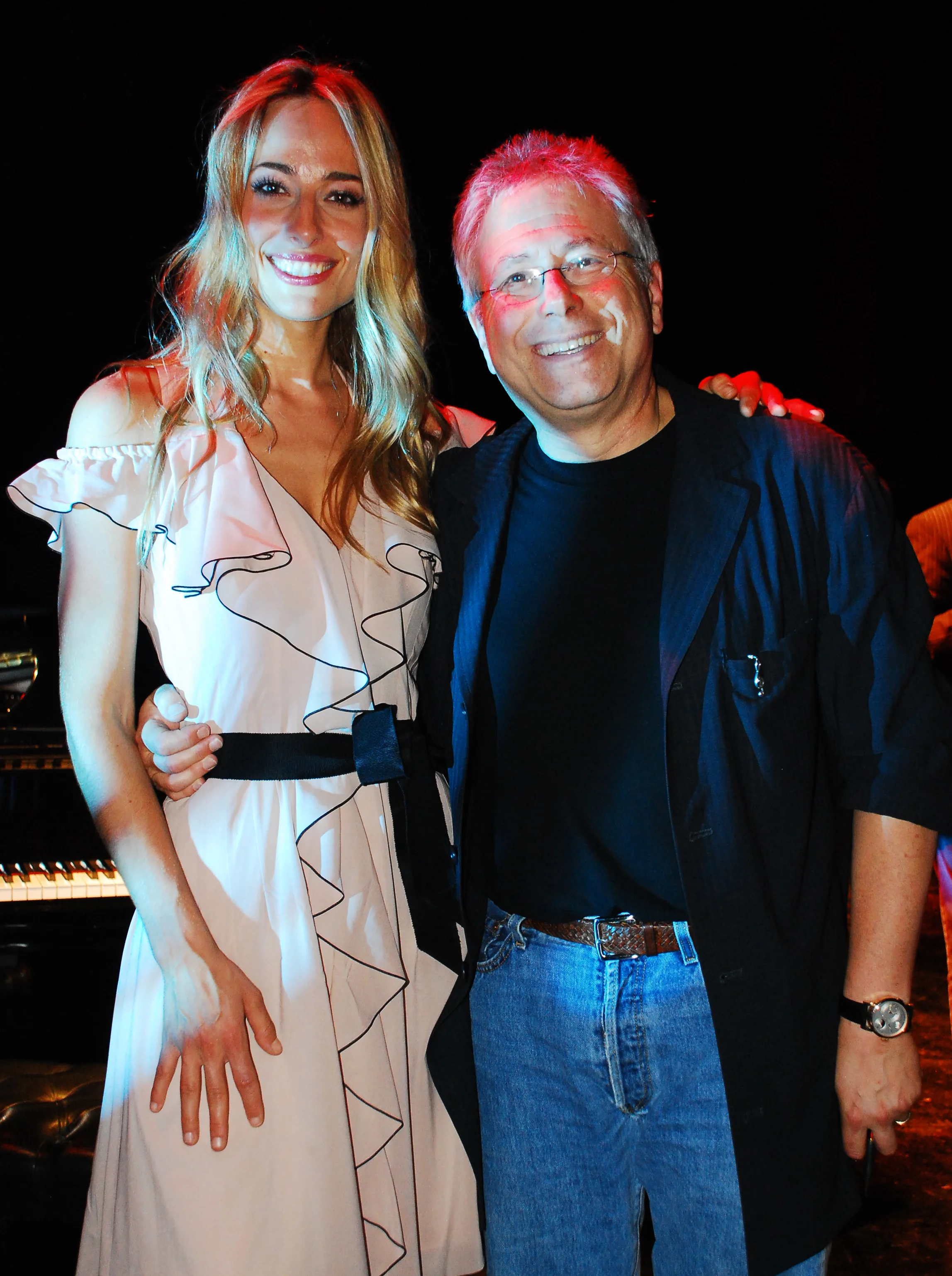 Jessica con il celebratissimo compositore Broadway Alan Menken
