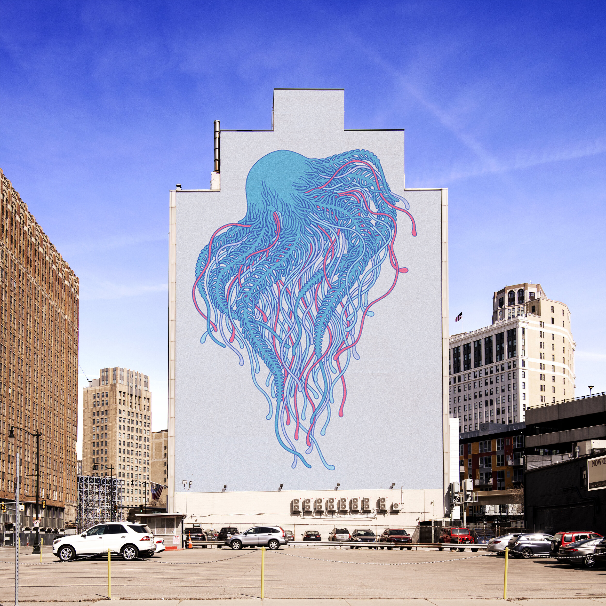  Outdoor mural - Mockup 