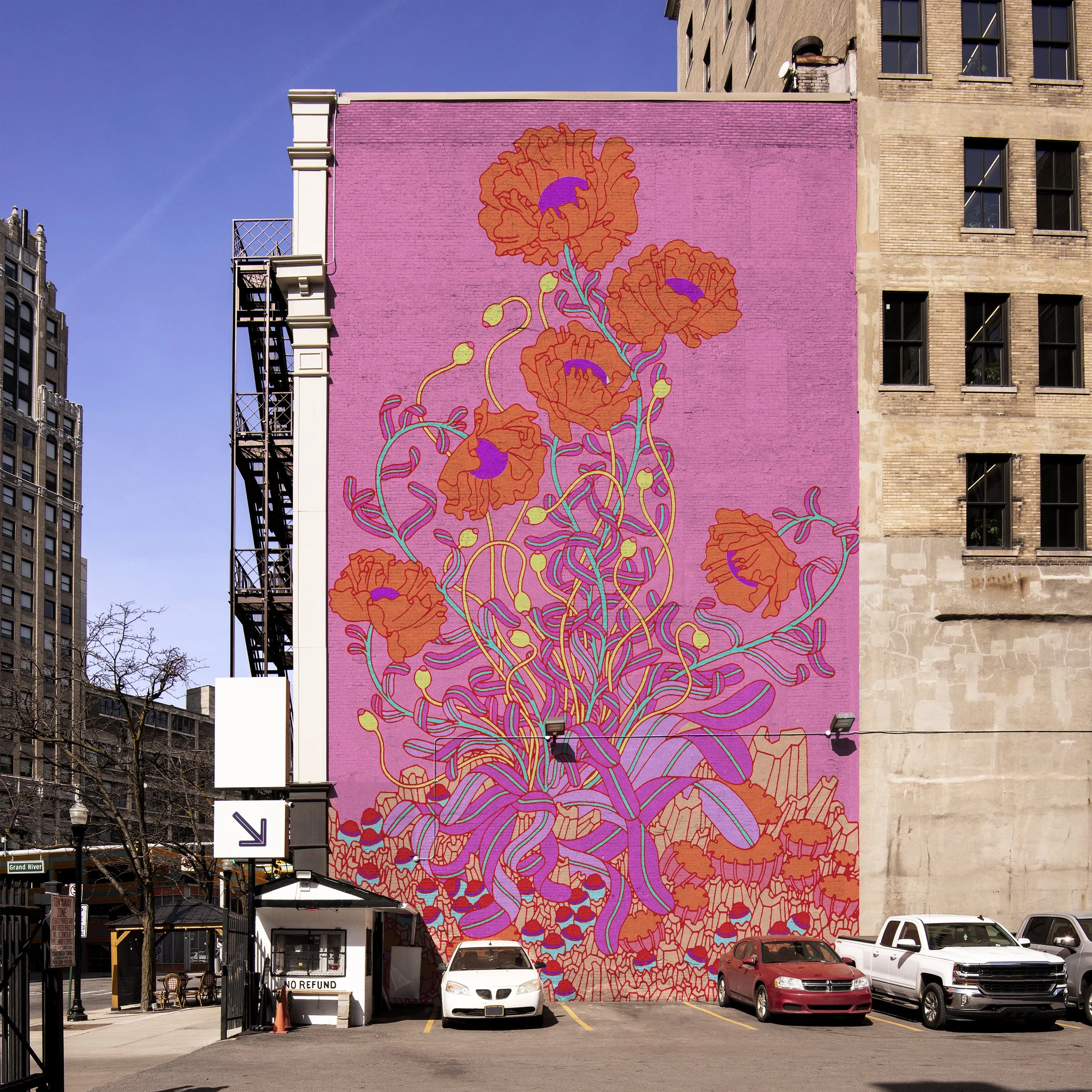  Outdoor mural - Mockup 