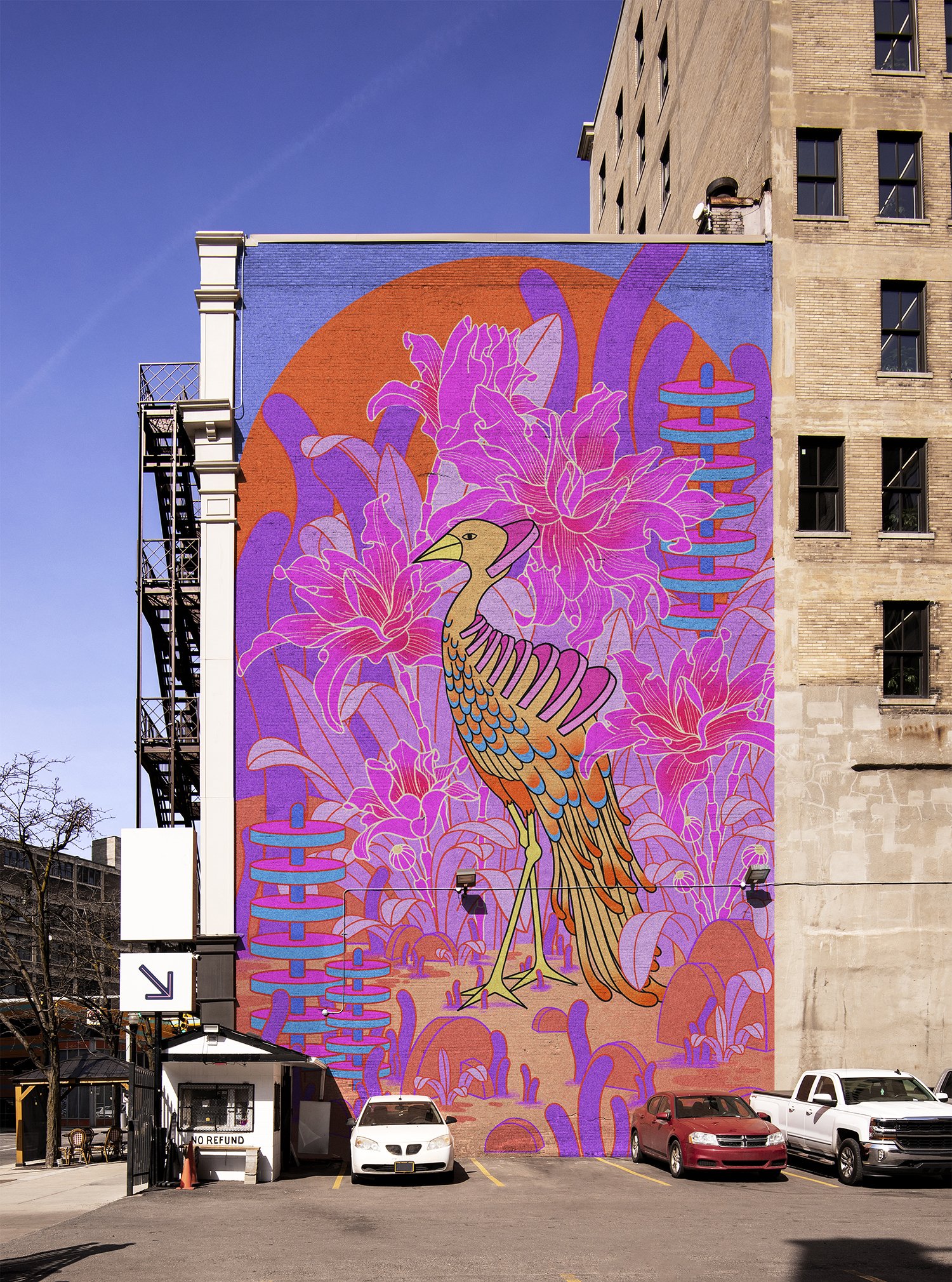  Outdoor mural - Mockup 