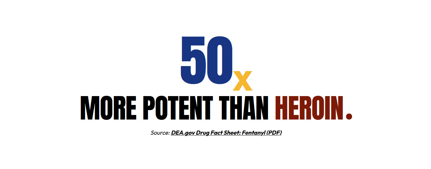 50 times more potent than heroin