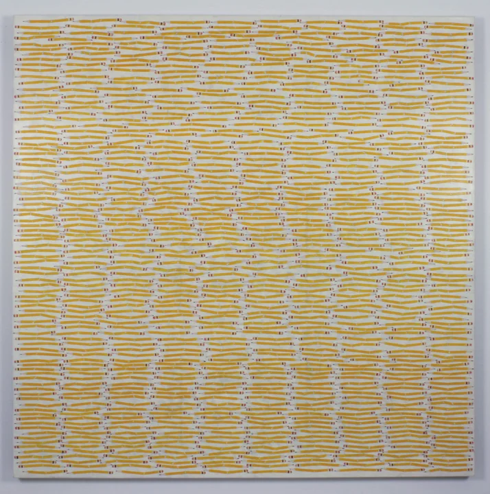 "Broken Pencils", 2005 , oil on linen, 60 x 60 inches