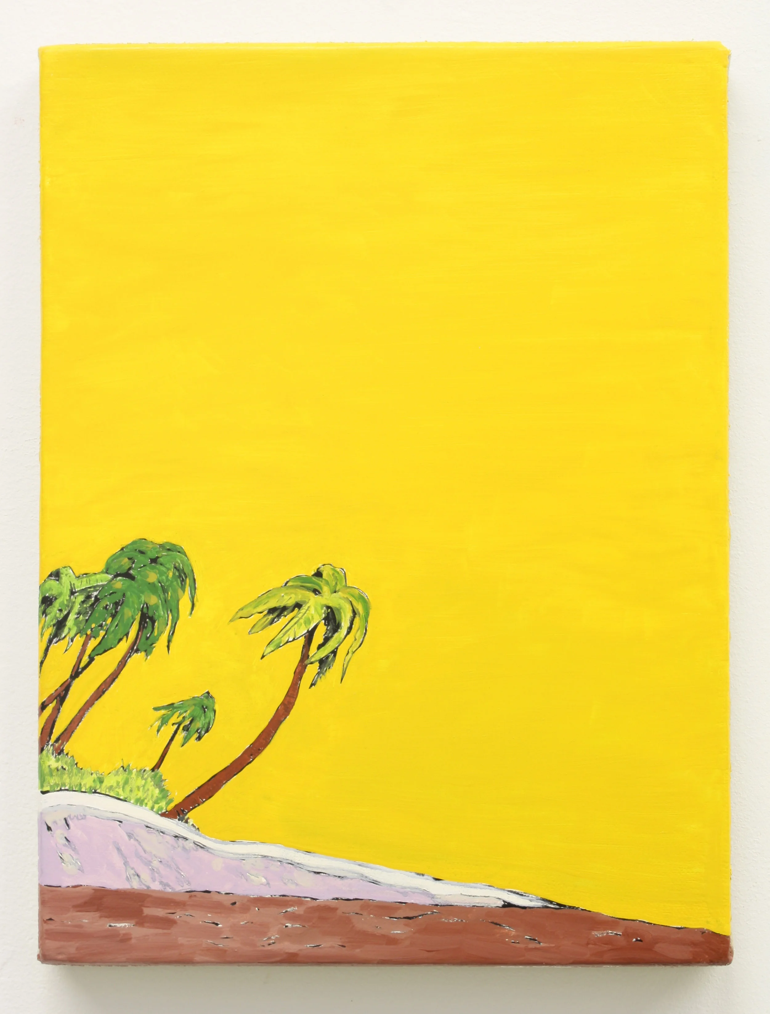 "Untitled, Island", 2014 , oil on Linen, 12 x 9 inches
