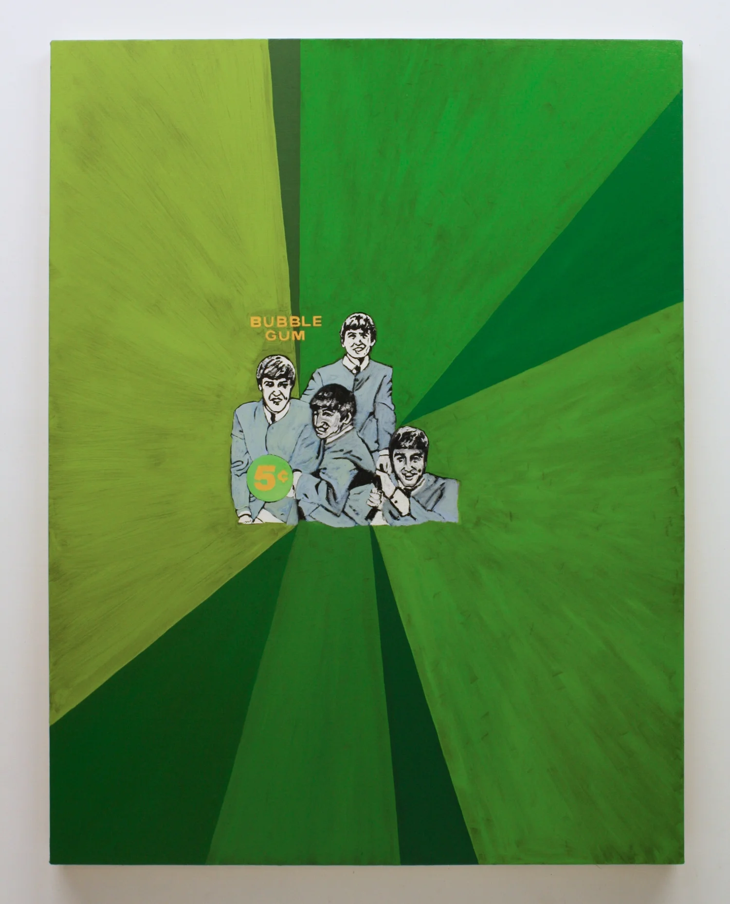 "Untitled, (Beatles)", 2017 , oil on canvas, 60 x 46 inches