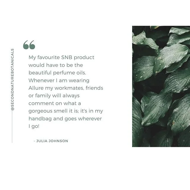 So happy to hear you get comments on your Allure Perfume Oil! It's such a beautiful blend (Bergamot, Jasmine, Ylang Ylang and Patchouli) and so handy it fits in your handbag :)