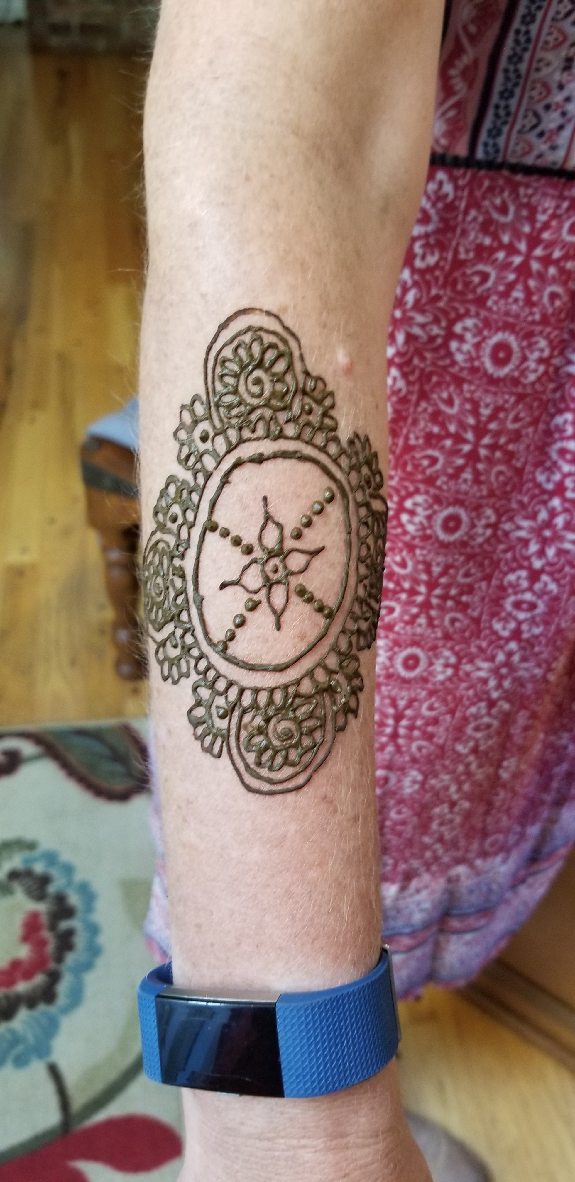 Mehndi, by a local artist