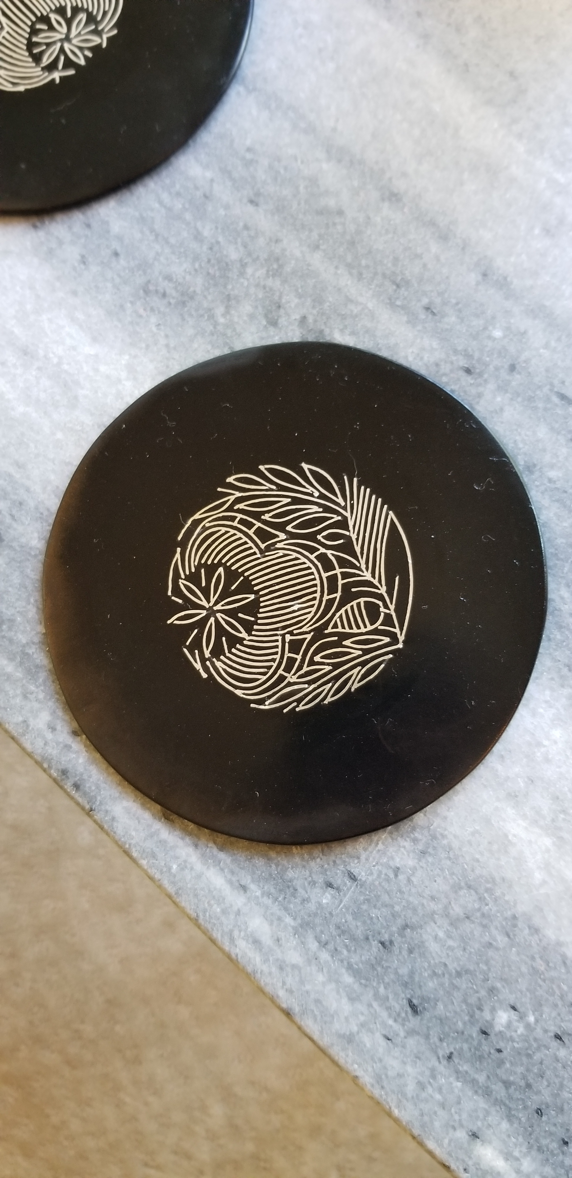 Bidriware coasters