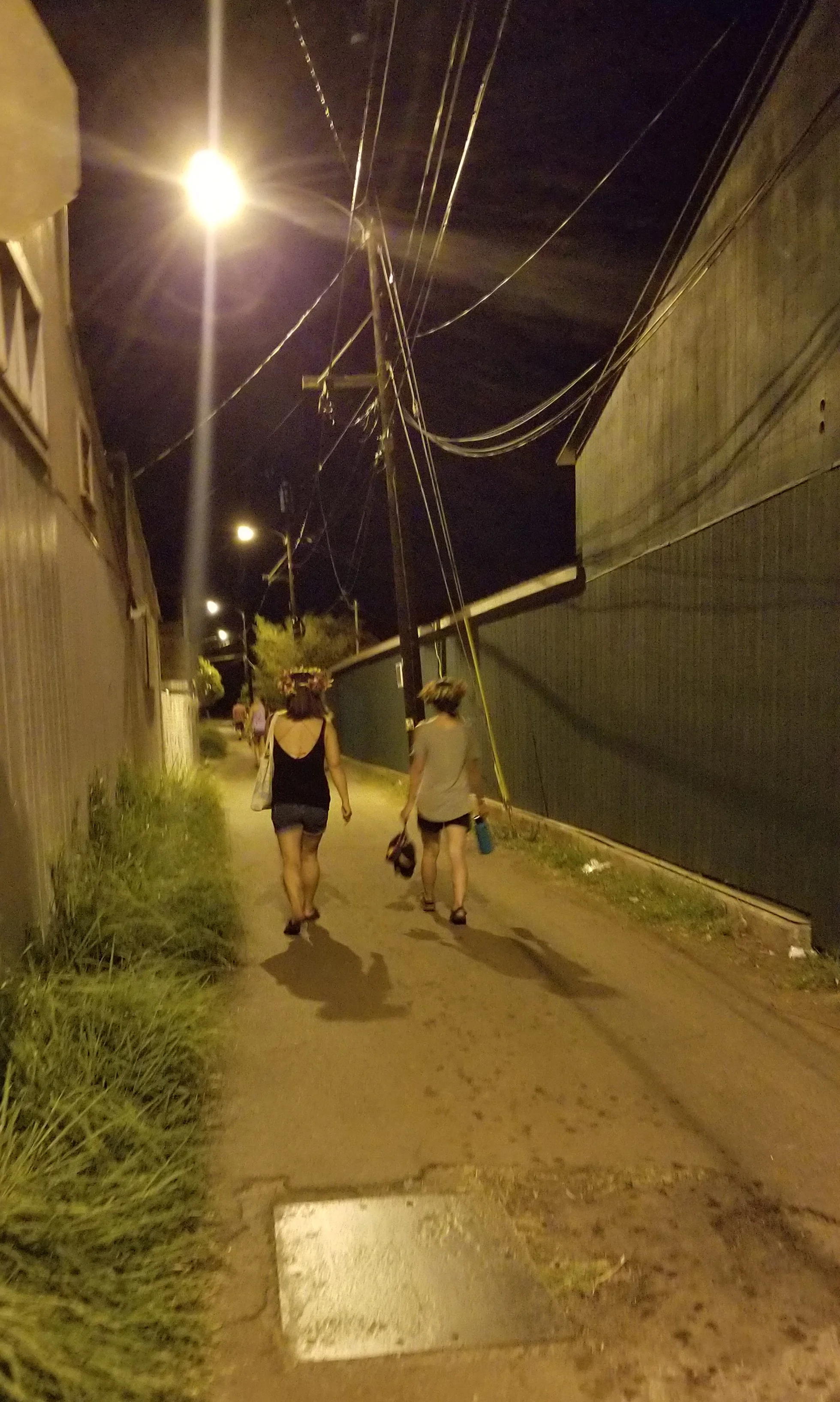Following strangers down an alleyway…