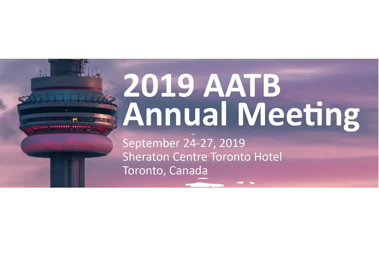 AATB Scientific Meeting 24th–27th September 2019, Toronto Canada
