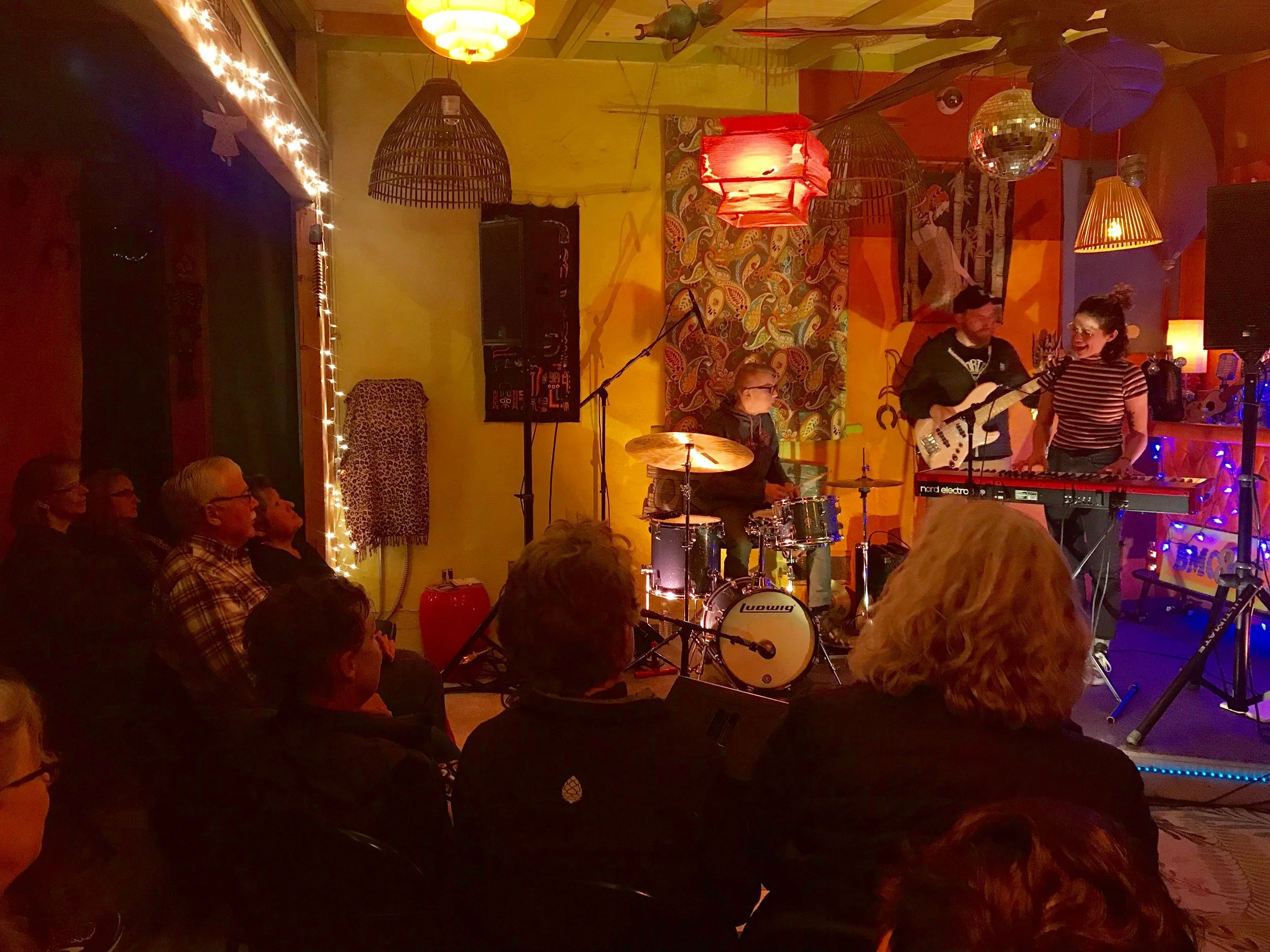 Katie Kuffel Trio in the Bootleg Tiki Lounge