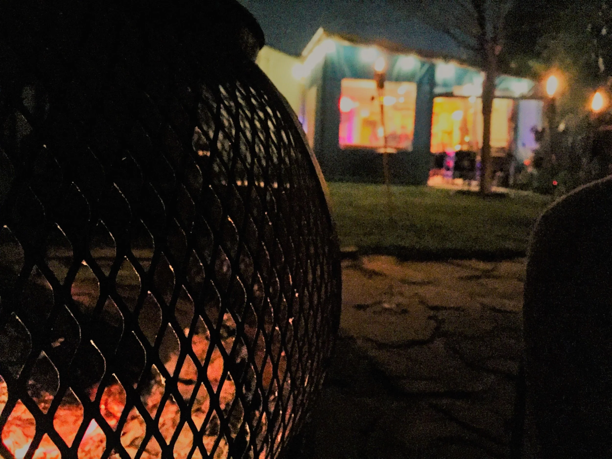 Perfect marshmallow roasting embers at the BMC&TL