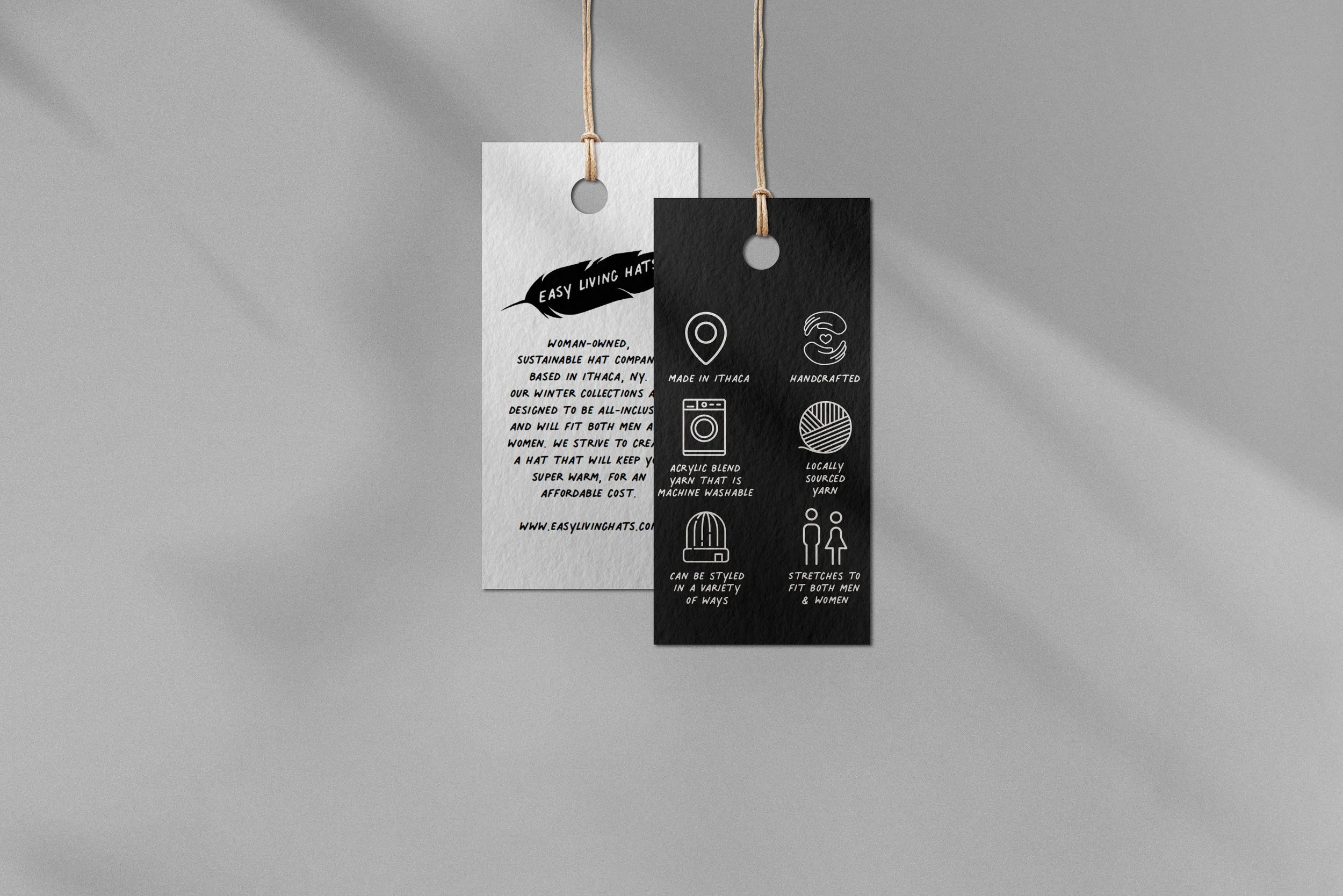 Easy Living Hats Hang Tags