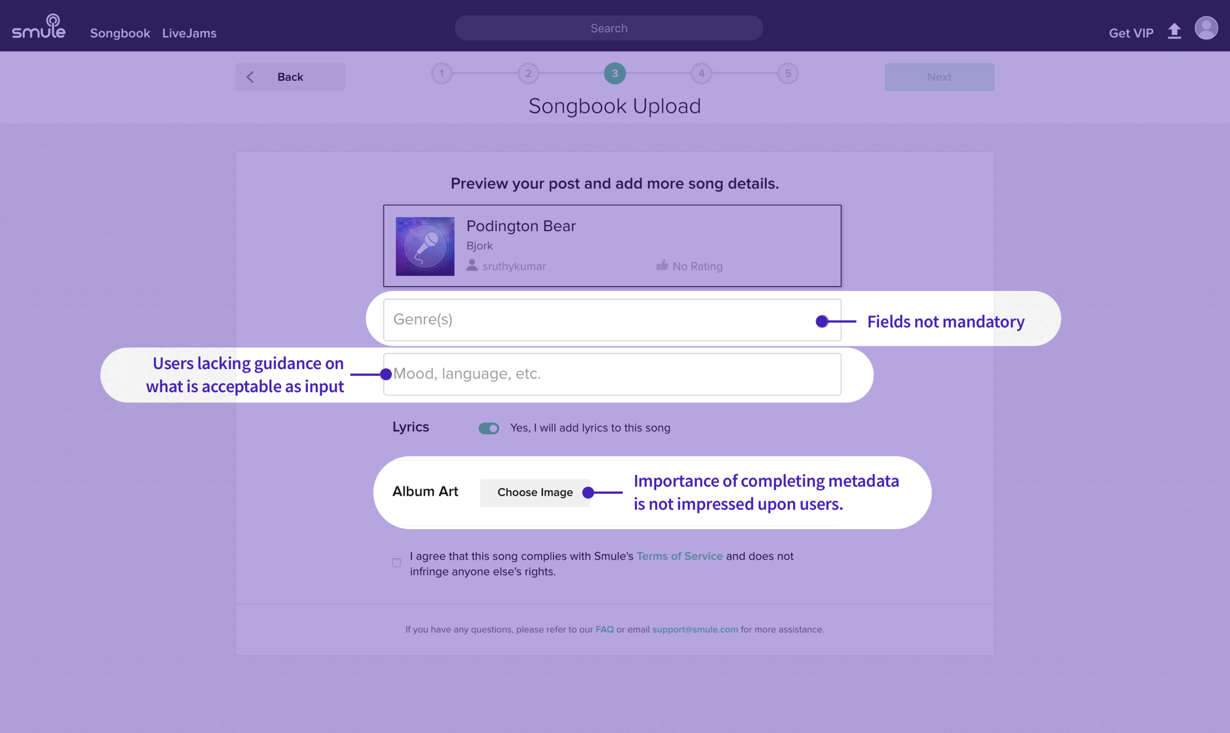 Smule Song Upload Tool Sruthy Kumar