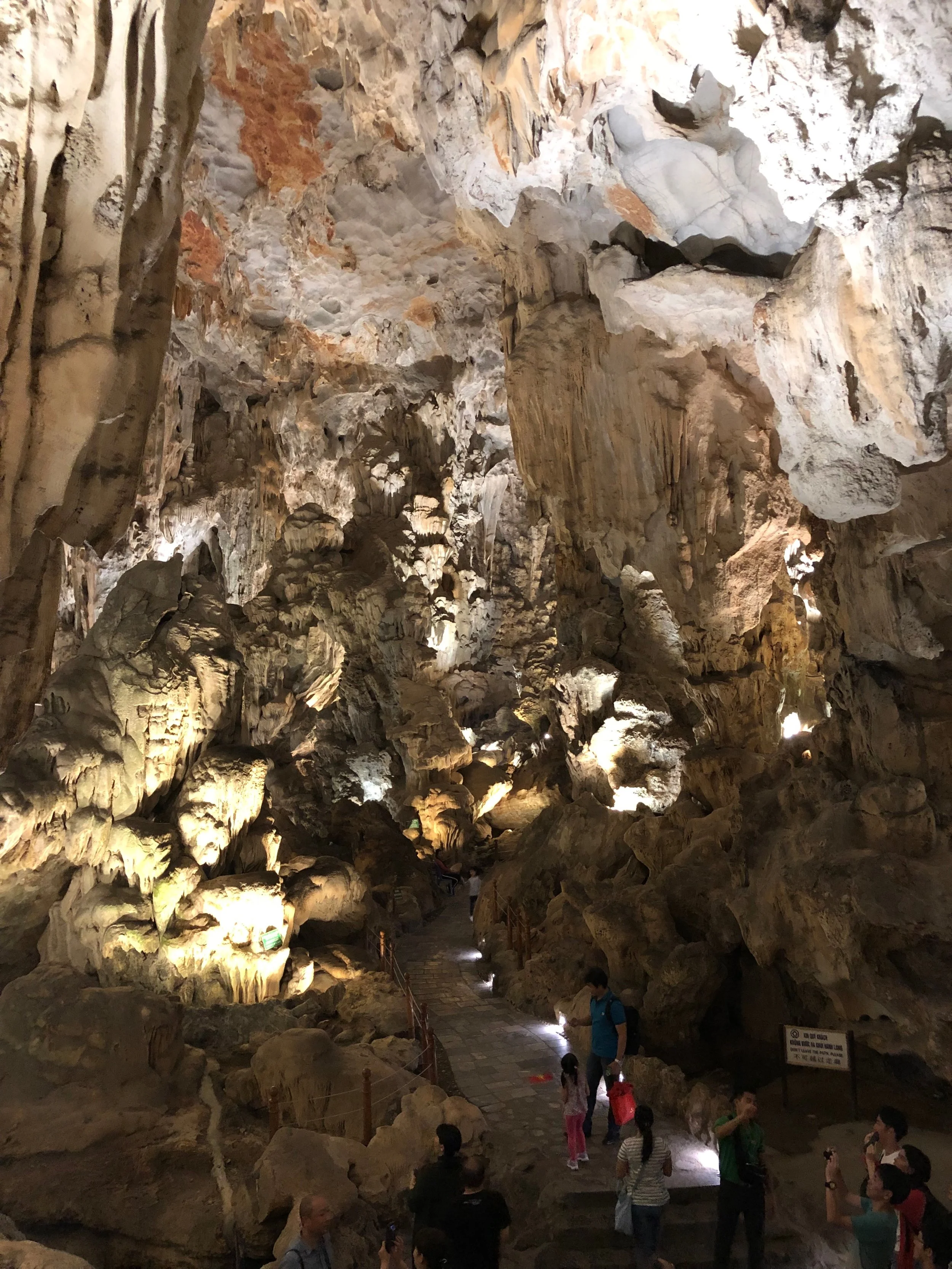 Exploring a Cave in Ha Long Bay by Lukas