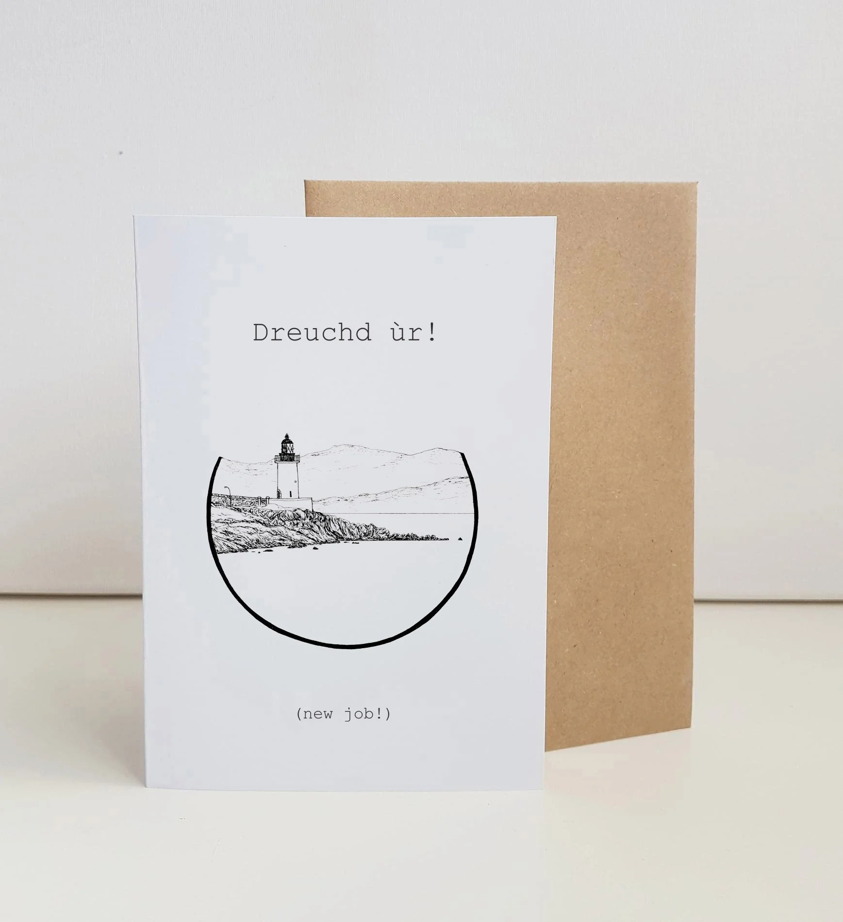 "Dreuchd ùr! (New Job)" Greetings Card