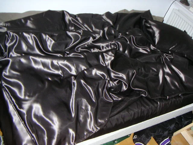 Dark Brown Acetate Satin Sheets
