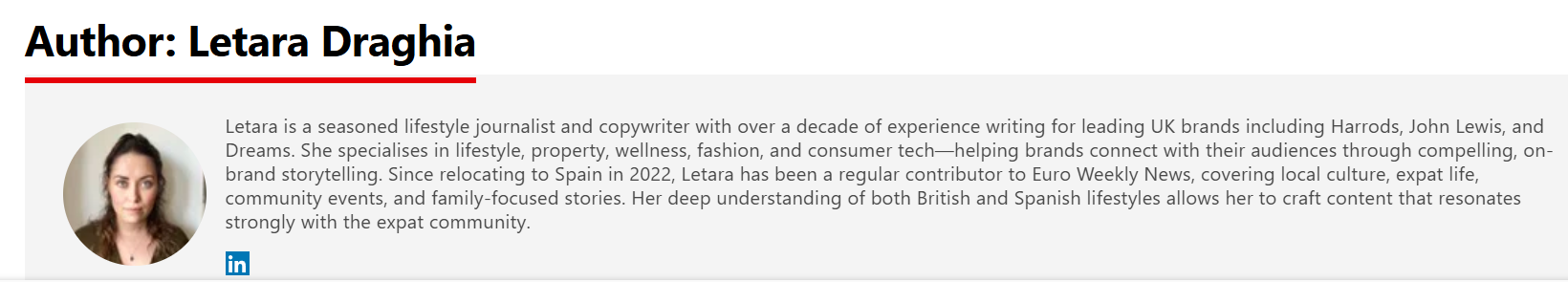 Letara Draghia newswriting copywriting SEO