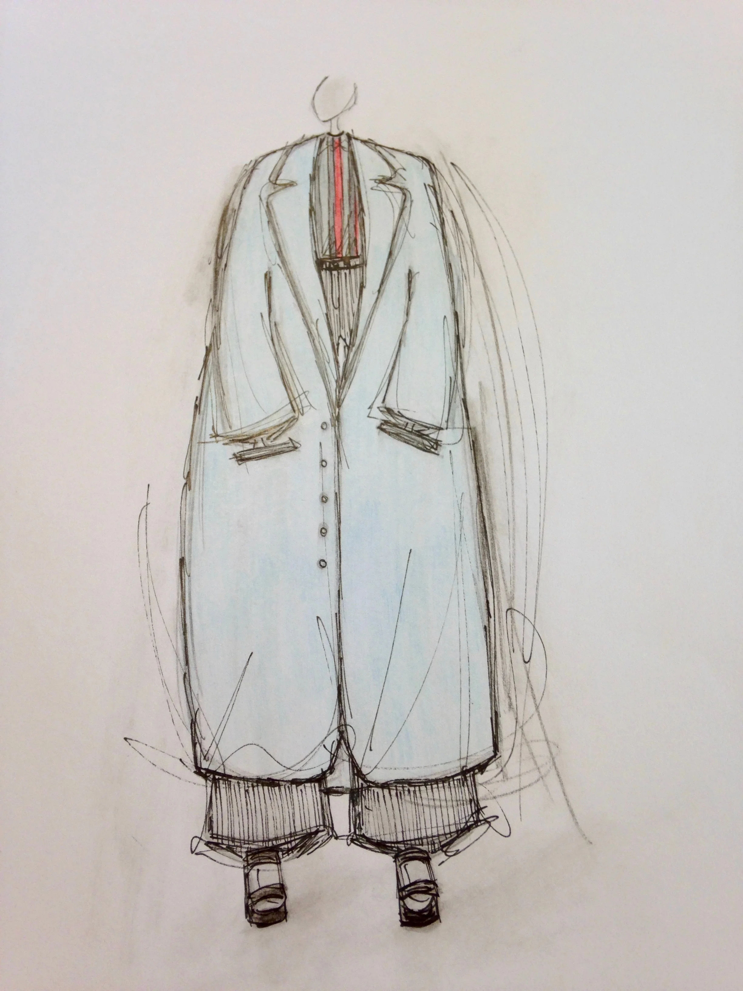 FASHION ILLUSTRATION A fashion illustration can emphasize the mood of the collection.