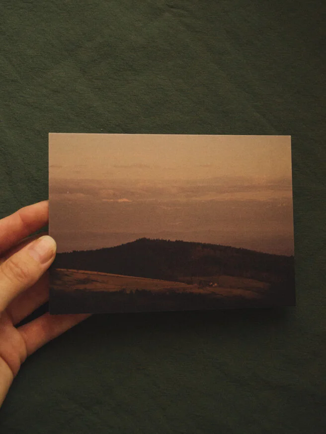 A6 postcard - Winter Afternoon in France