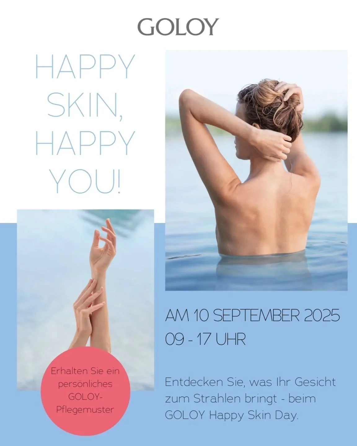 Kommen Sie morgen vorbei und erhalten Sie eine individuelle Beratung durch unsere GOLOY-Hautexpertin f&uuml;r ihr perfektes Pflegeritual. 

Wir freuen uns auf Ihren Besuch.

#drogeriepieren #egg #goloy #gesichtspflege #naturkosmetik