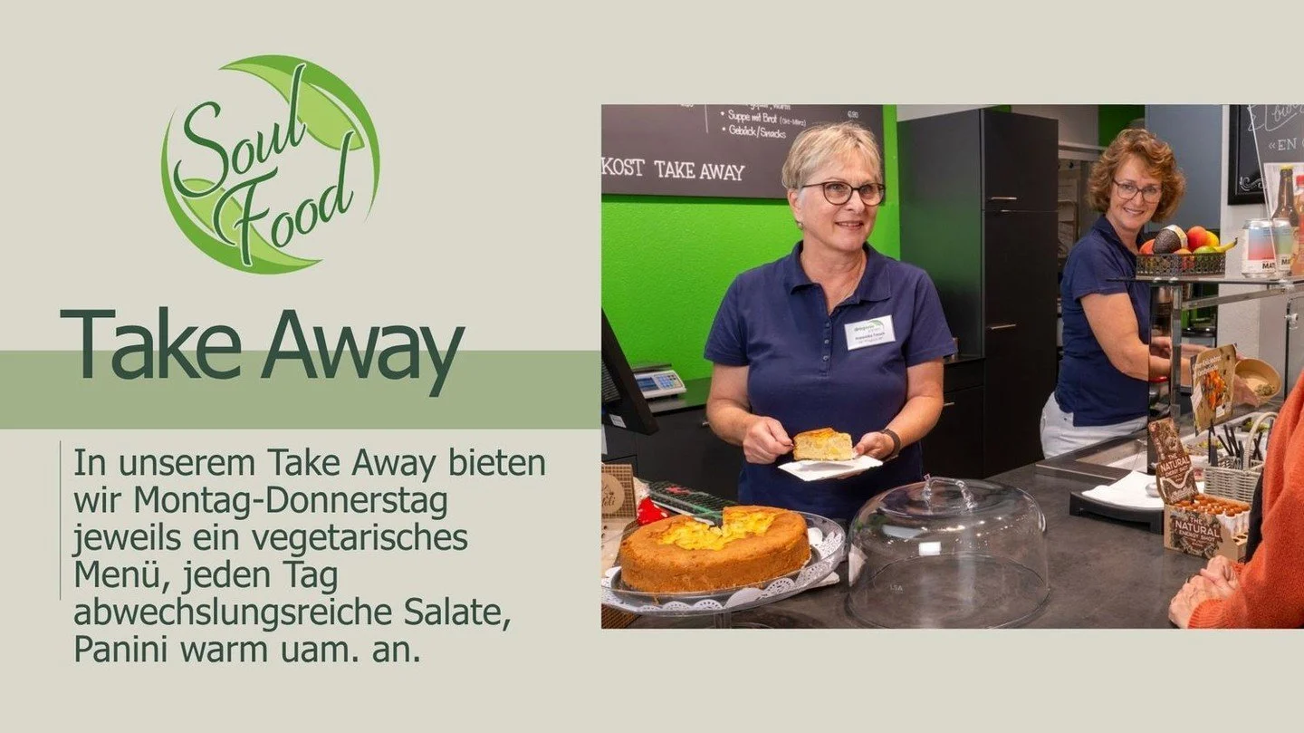 Noch auf der Suche nach einem feinen Zmittag?
Bei uns finden Sie feine vegetarische Men&uuml;s, abwechslungsreiche Salate und feine Snacks.