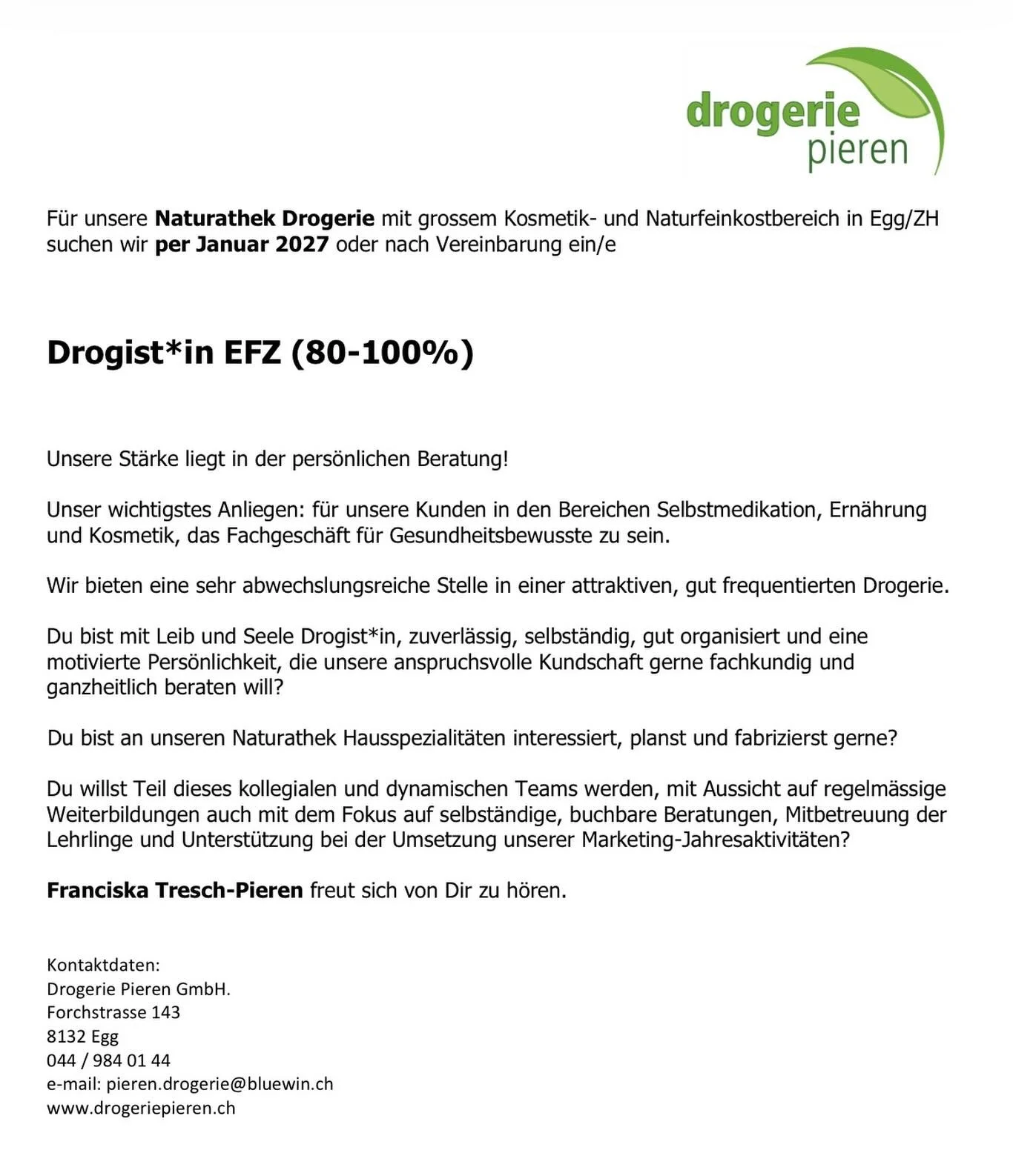 Wir freuen uns auf deine Bewerbung!