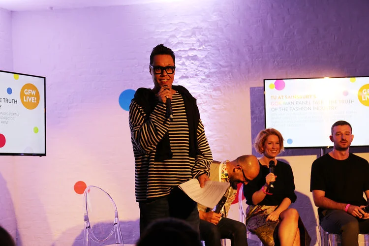 On the Panel with Gok Wan Lynne McKenna Fashion Editor at Fabulous Magazine and Richard Danks
