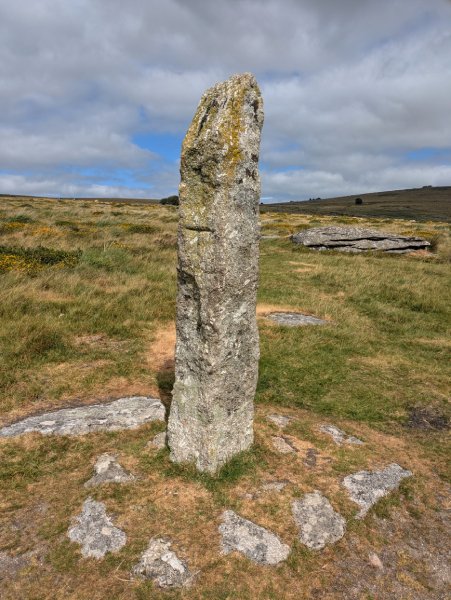 Shoveldown standing stone, Dartmoor, South Devon