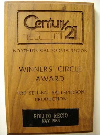 Top Selling Salesperson May 1983, Winners’ Circle Award