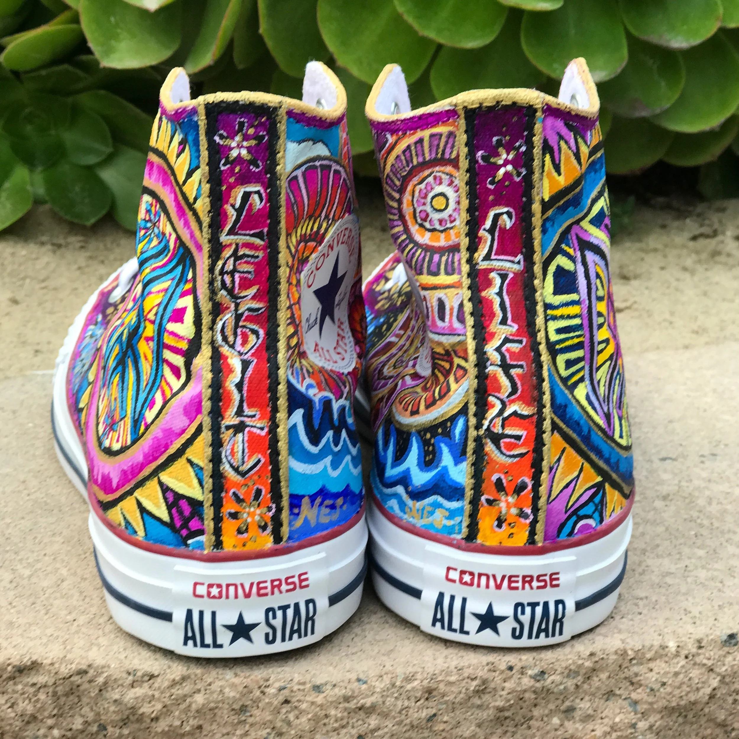 A LEGIT LIFE themed converse