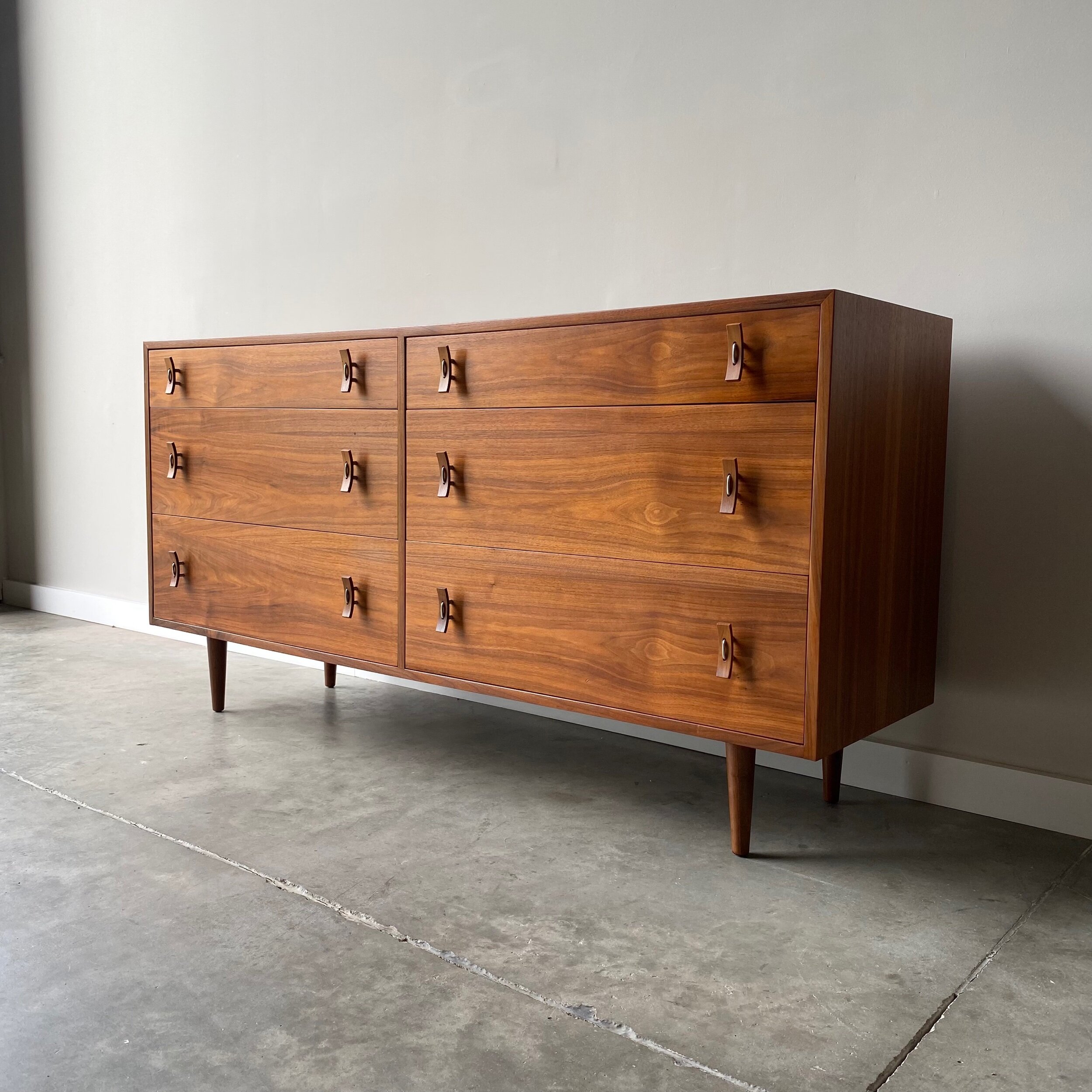 Raleigh vintage Vintage mcm mid century dresser Glenn of California Walnut Dresse