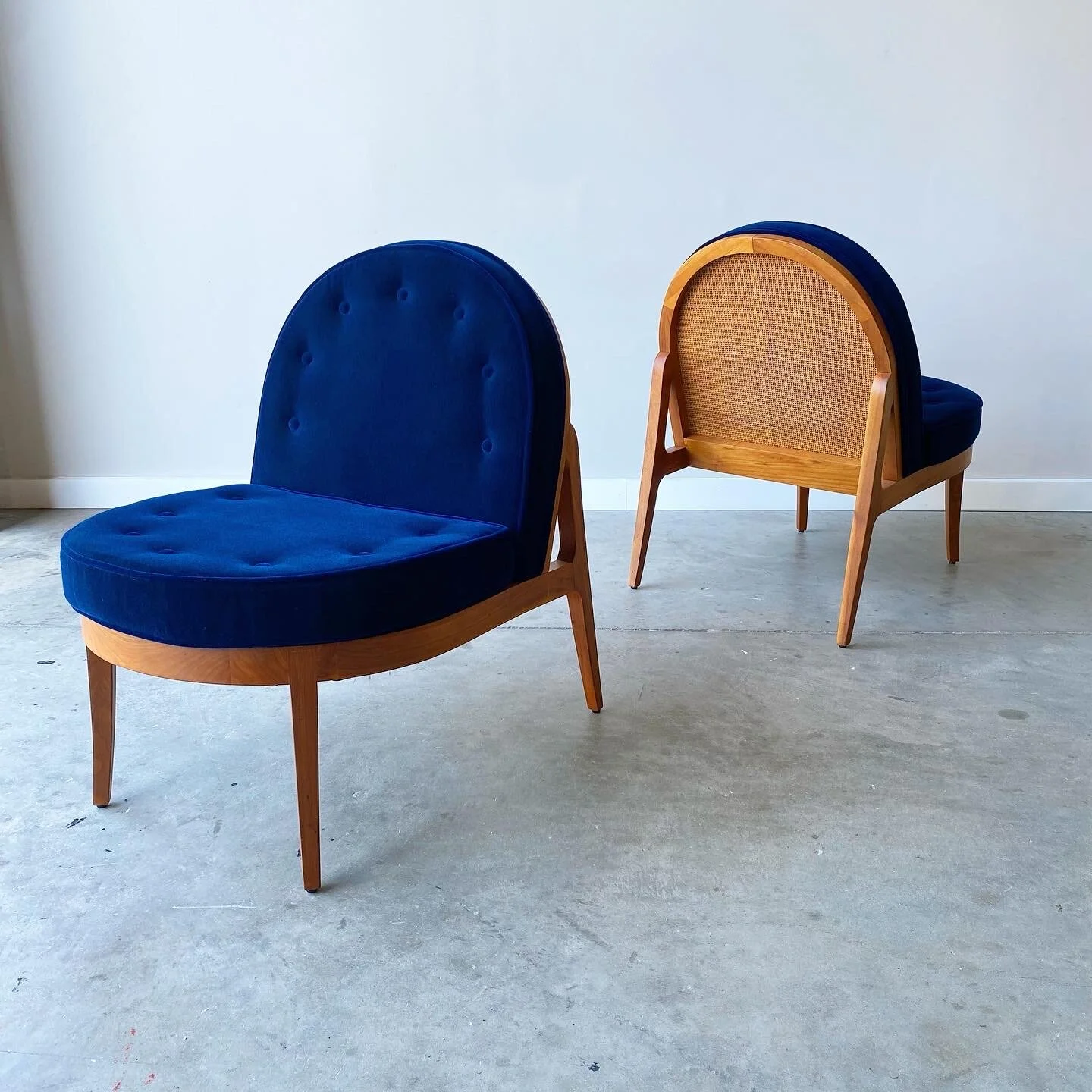 mid-century modern designer chair post modern blue chairs