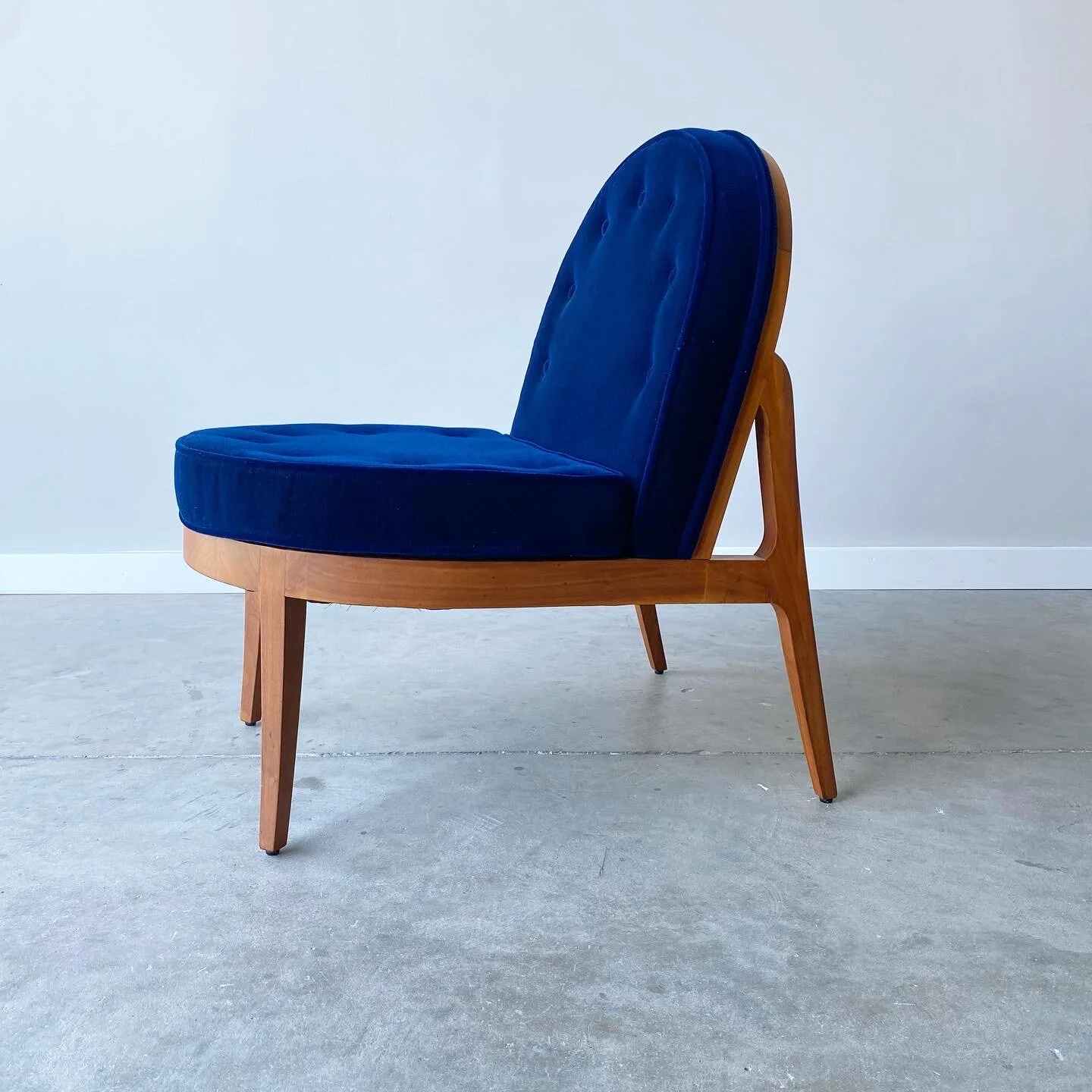 mid-century modern designer chair post modern blue chairs