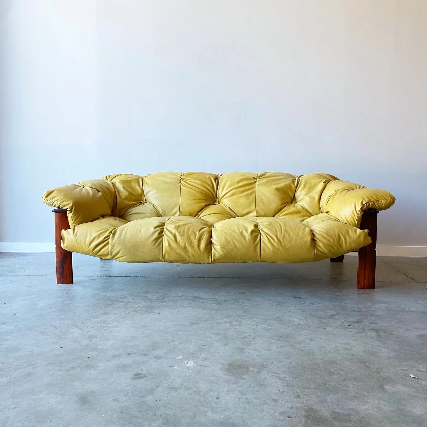Percival Lafer Leather Sofa and Ottoman