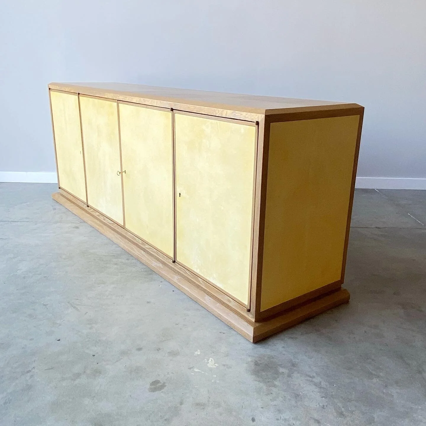 side view of Tommi Parzinger Style Credenza
