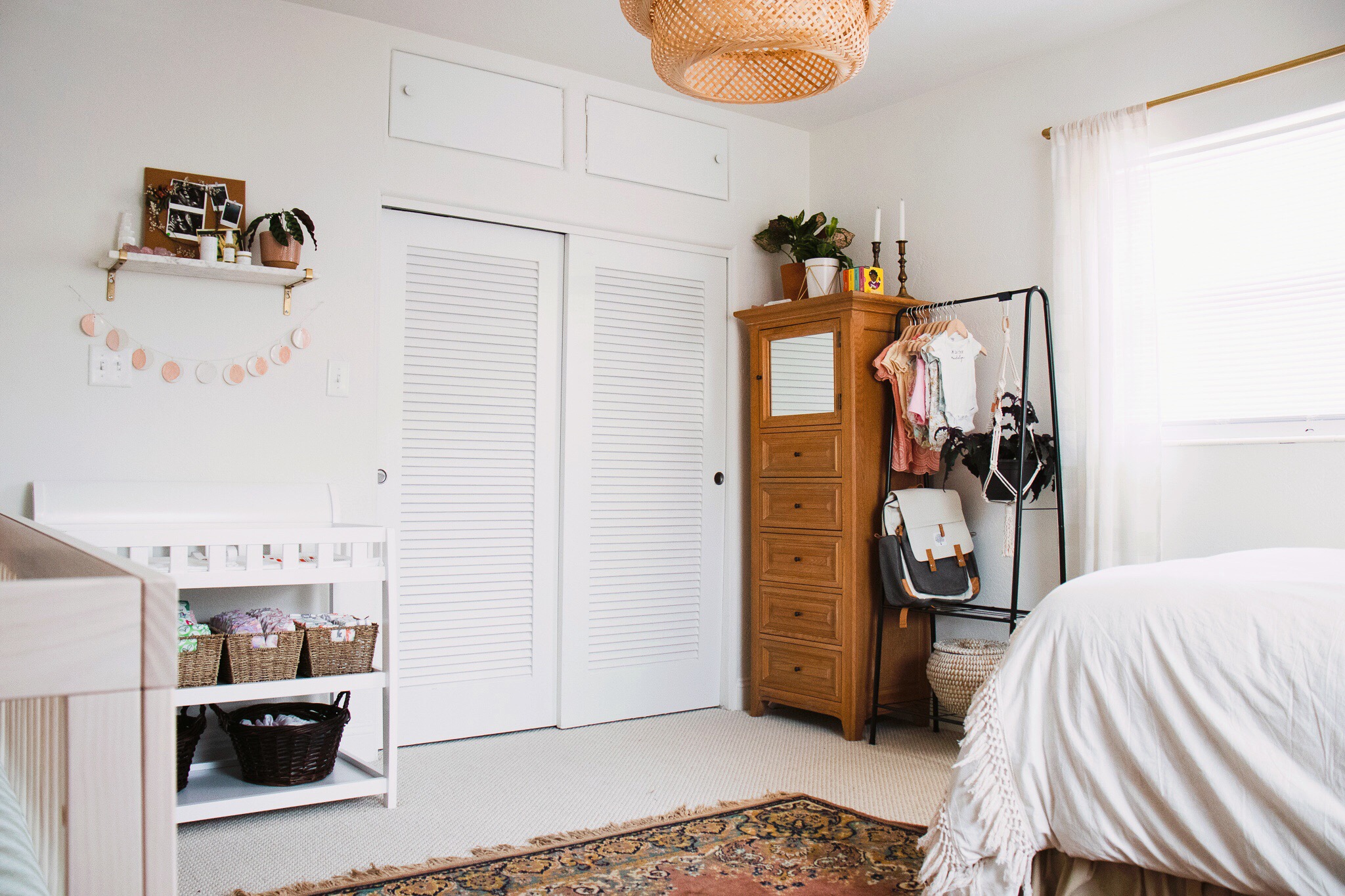 Boho-Vintage Nursery with Blush Accents — victoria myers