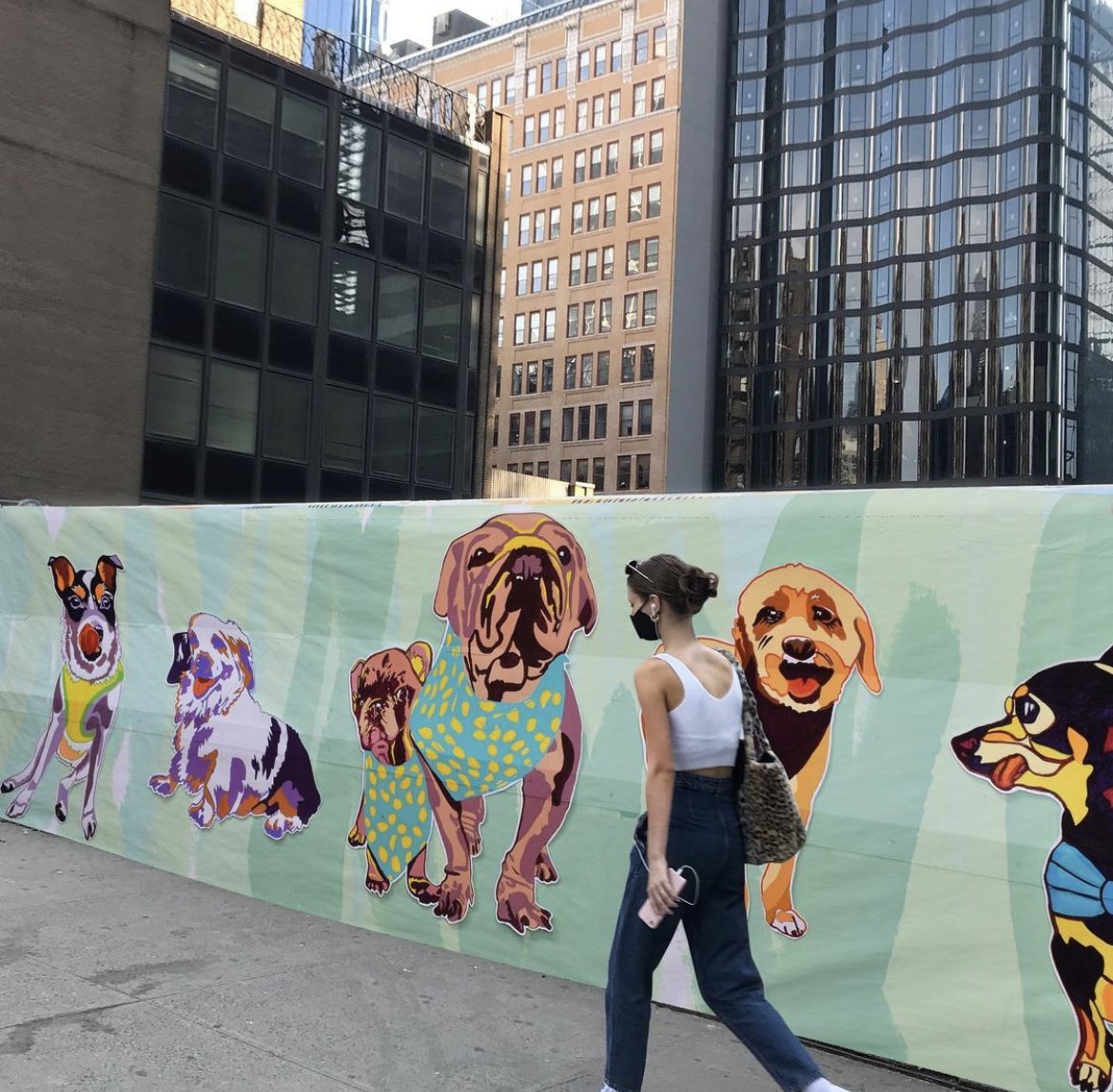 "Valley of the dogs" 2020, Acrylic on plastic
