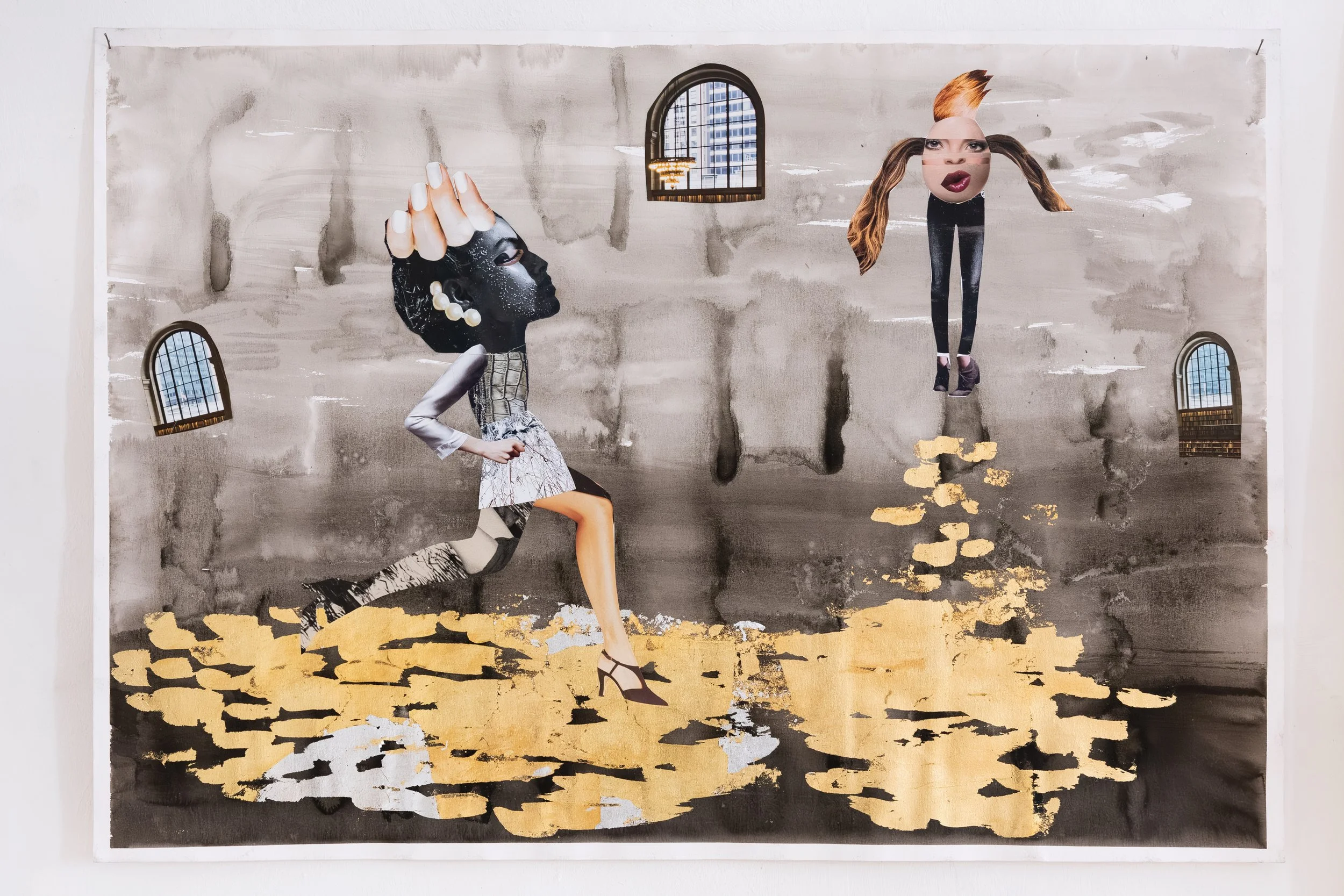 DADA gaming, mixed media, 100 x 70 cm, 2019