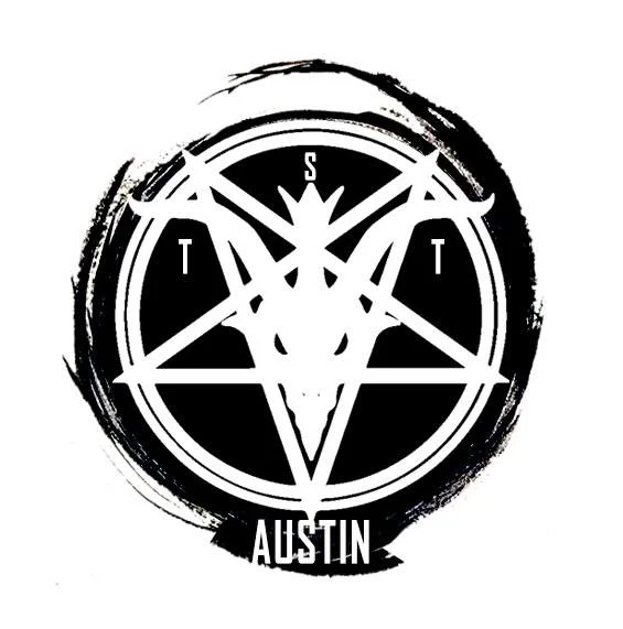 Logo for The Satanic Temple of Austin (ORIGINAL baphomet logo designed by TST)