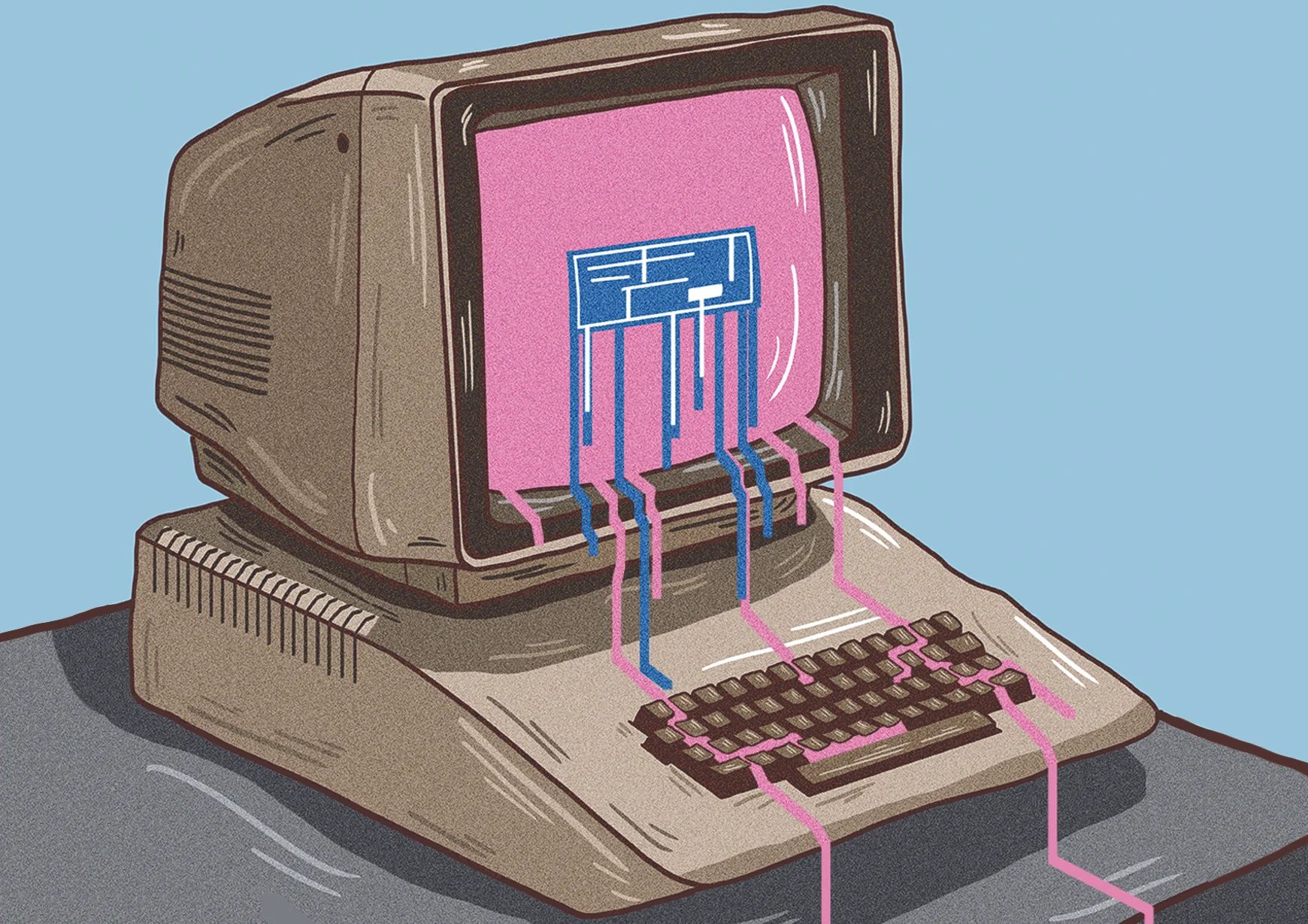 Computer Meltdown Postcard Front.jpg