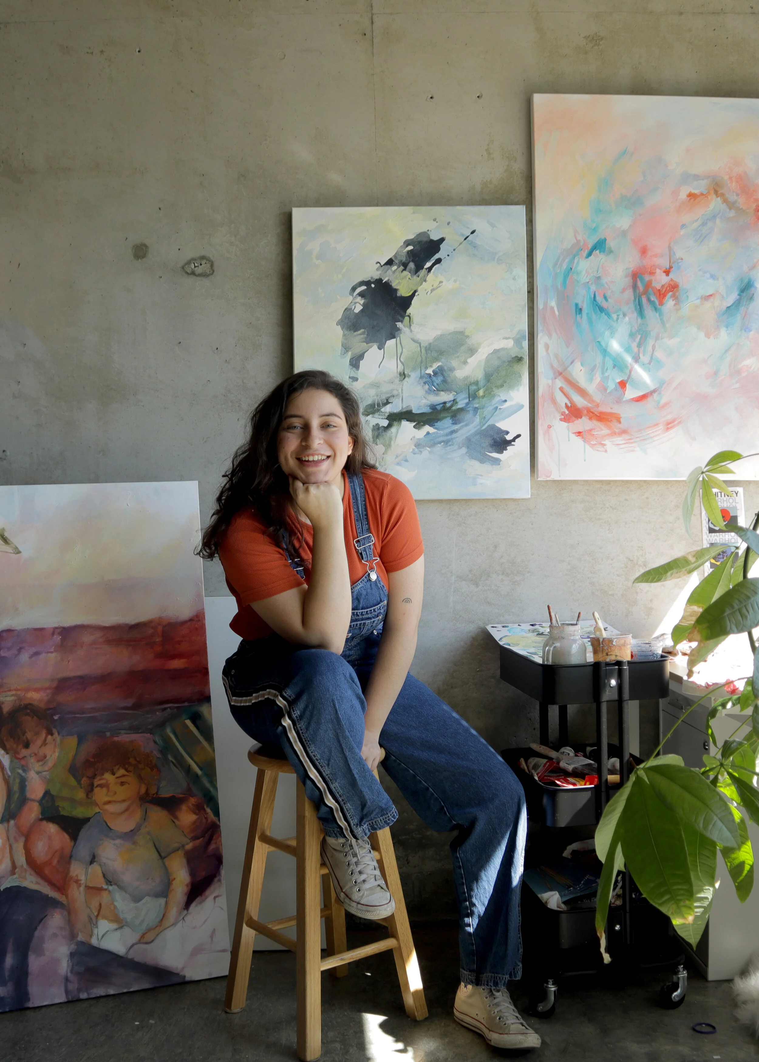 in the studio, april 2020