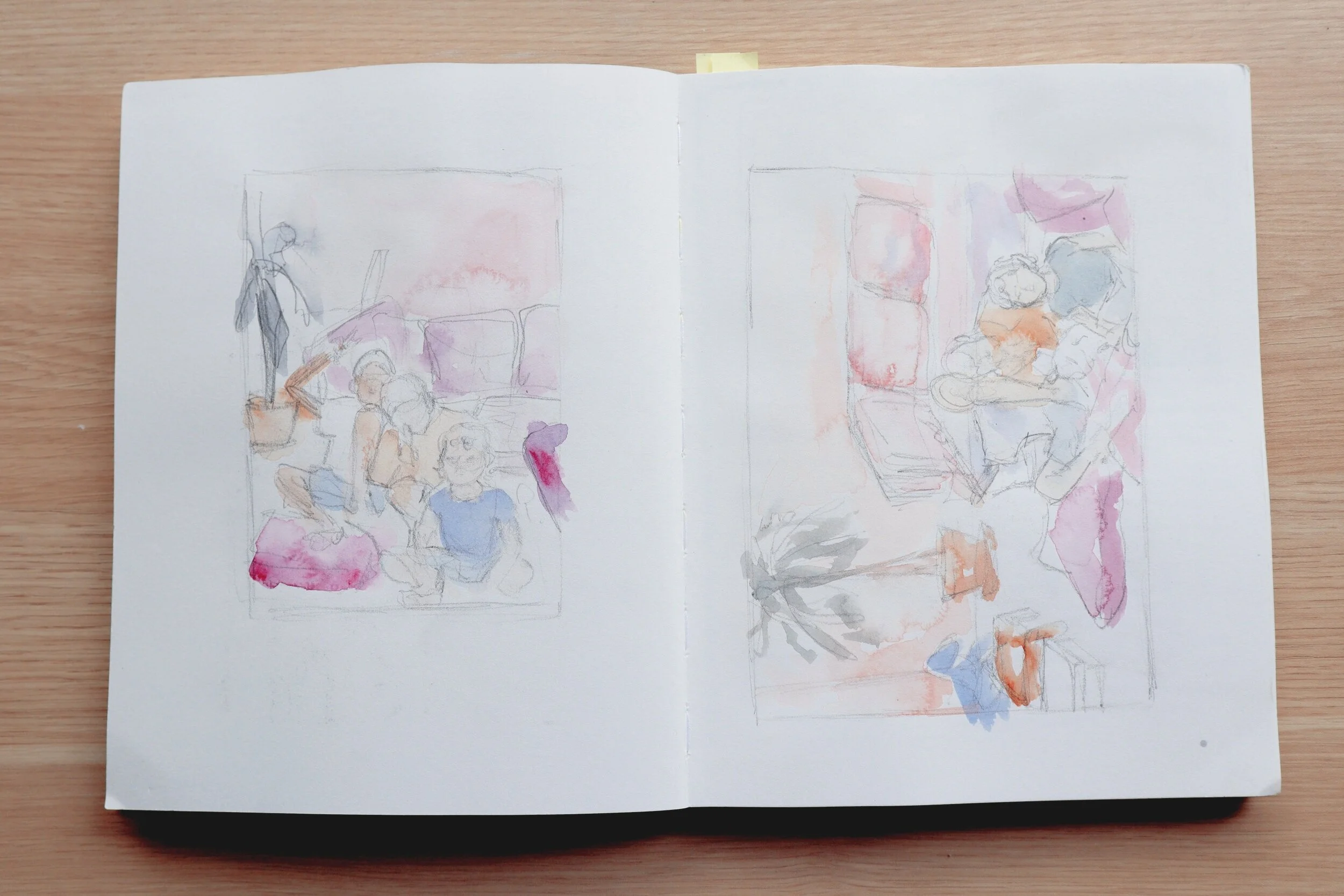 composition sketches for my thesis