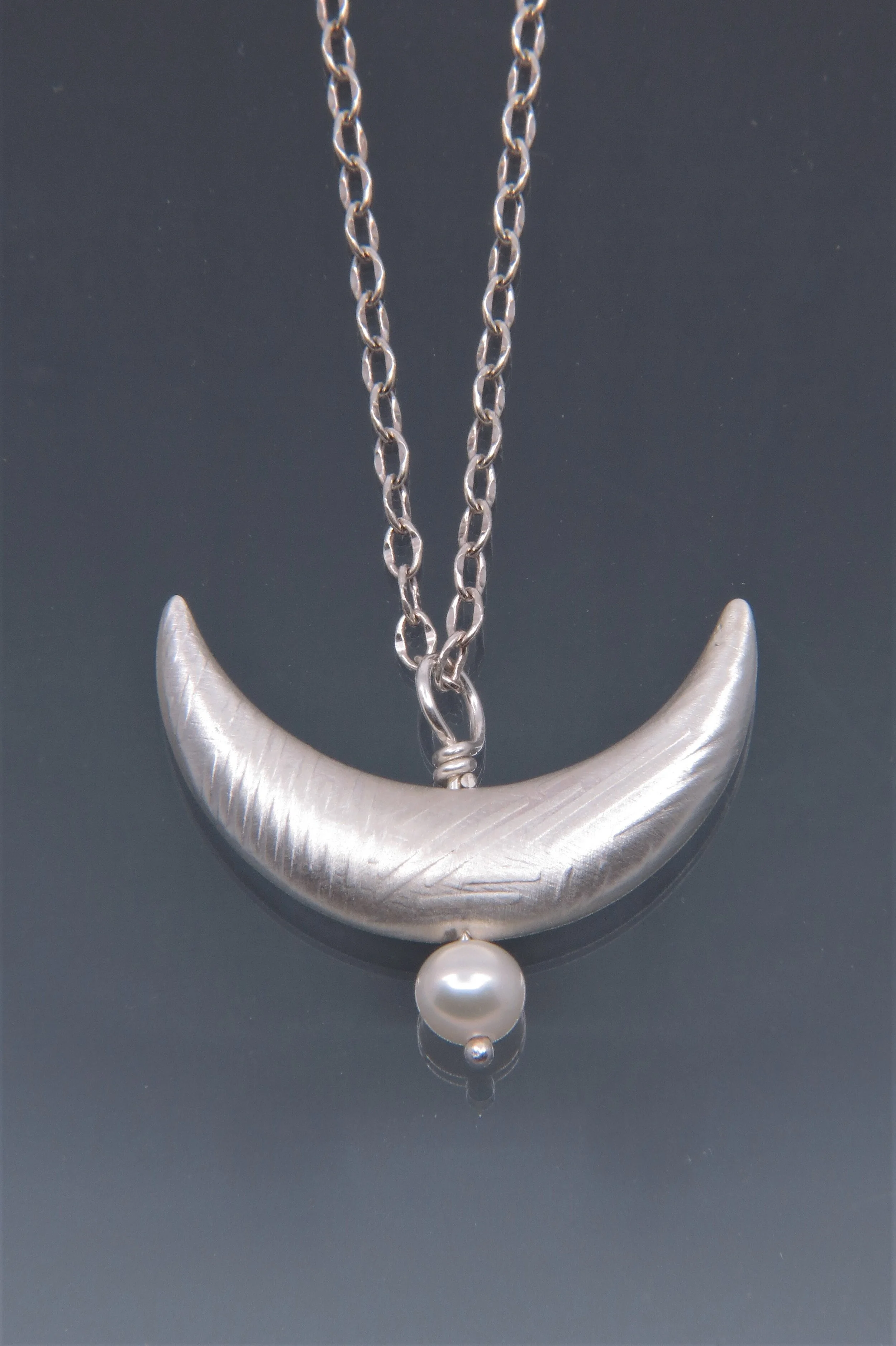 Large Single Moon Pendant