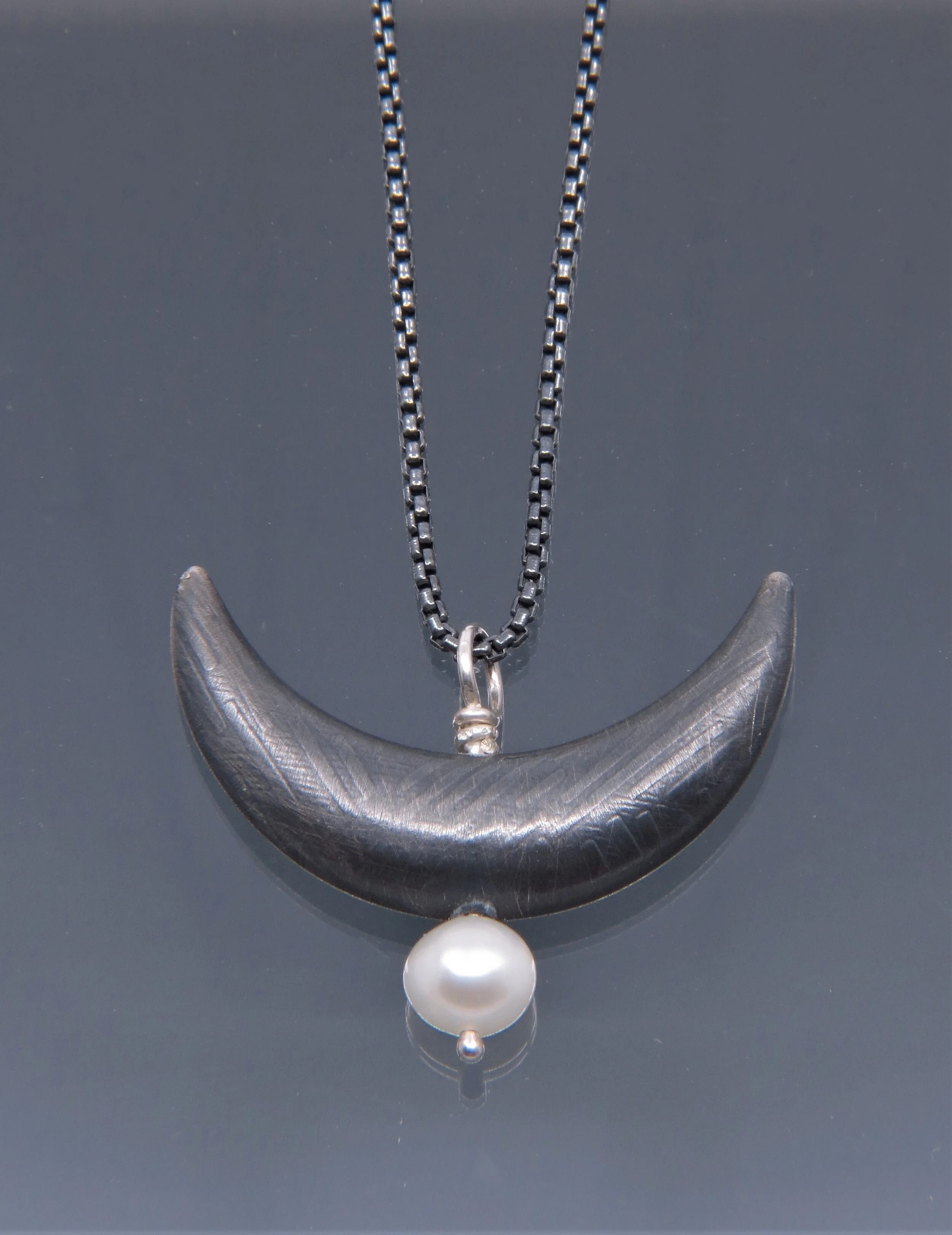 Large Single Moon Pendant
