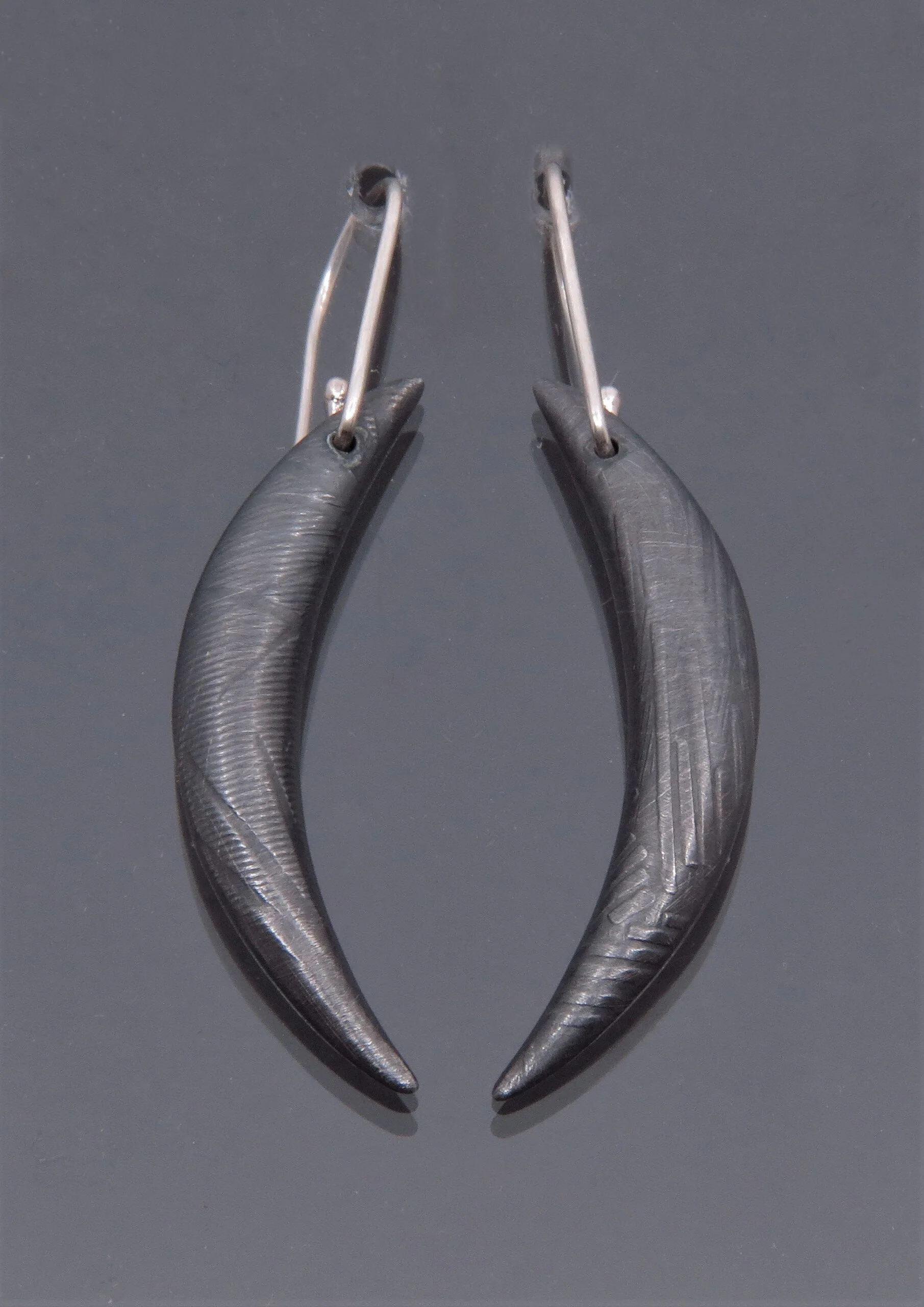 Small Sliver Moon Earrings